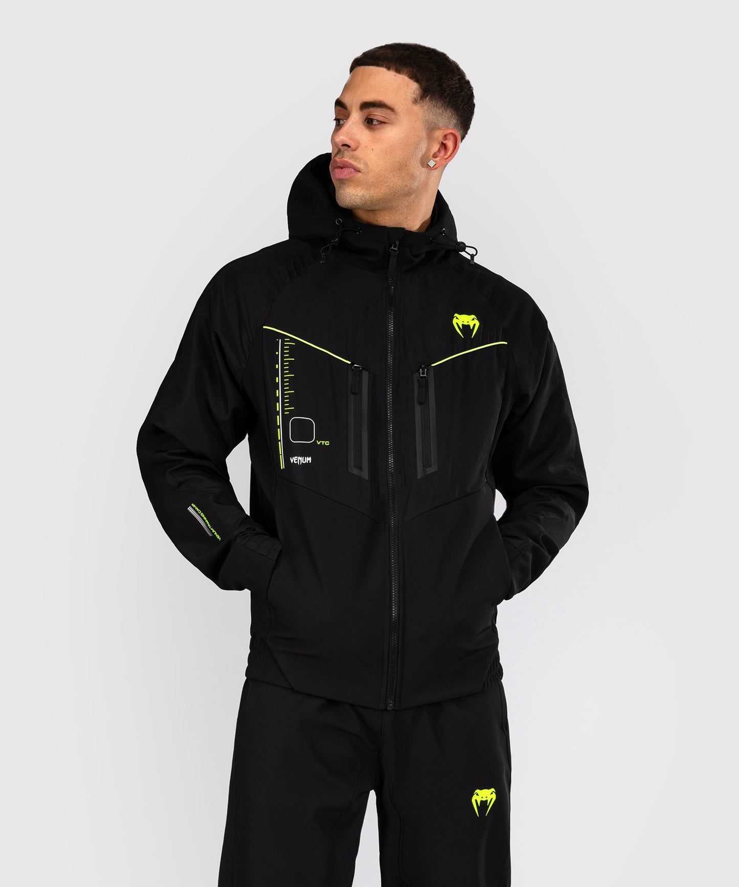 Venum Training Camp 4.0 Giacca da ginnastica - Nero/Verde chiaro