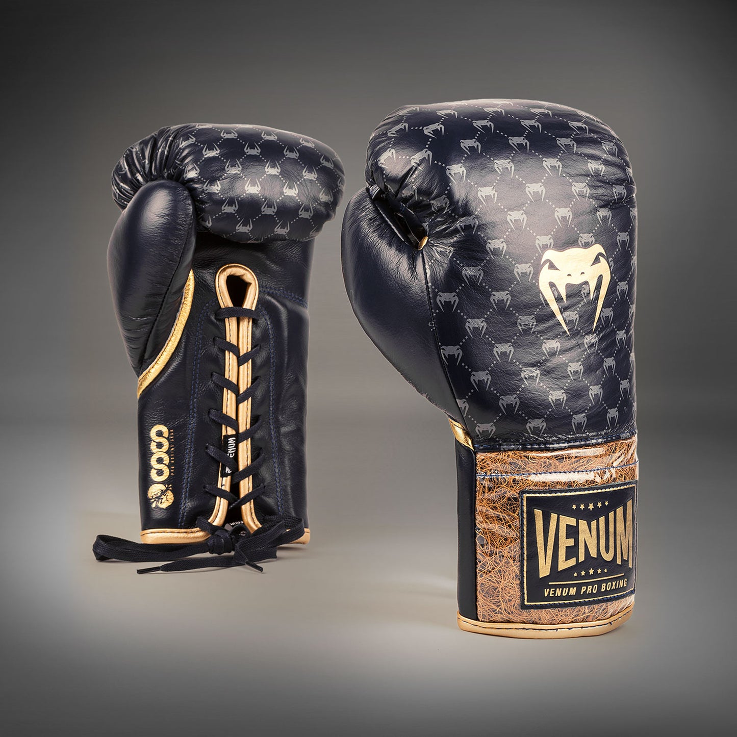 Guantoni da boxe Venum Coco Monogram Pro - Blu ardesia