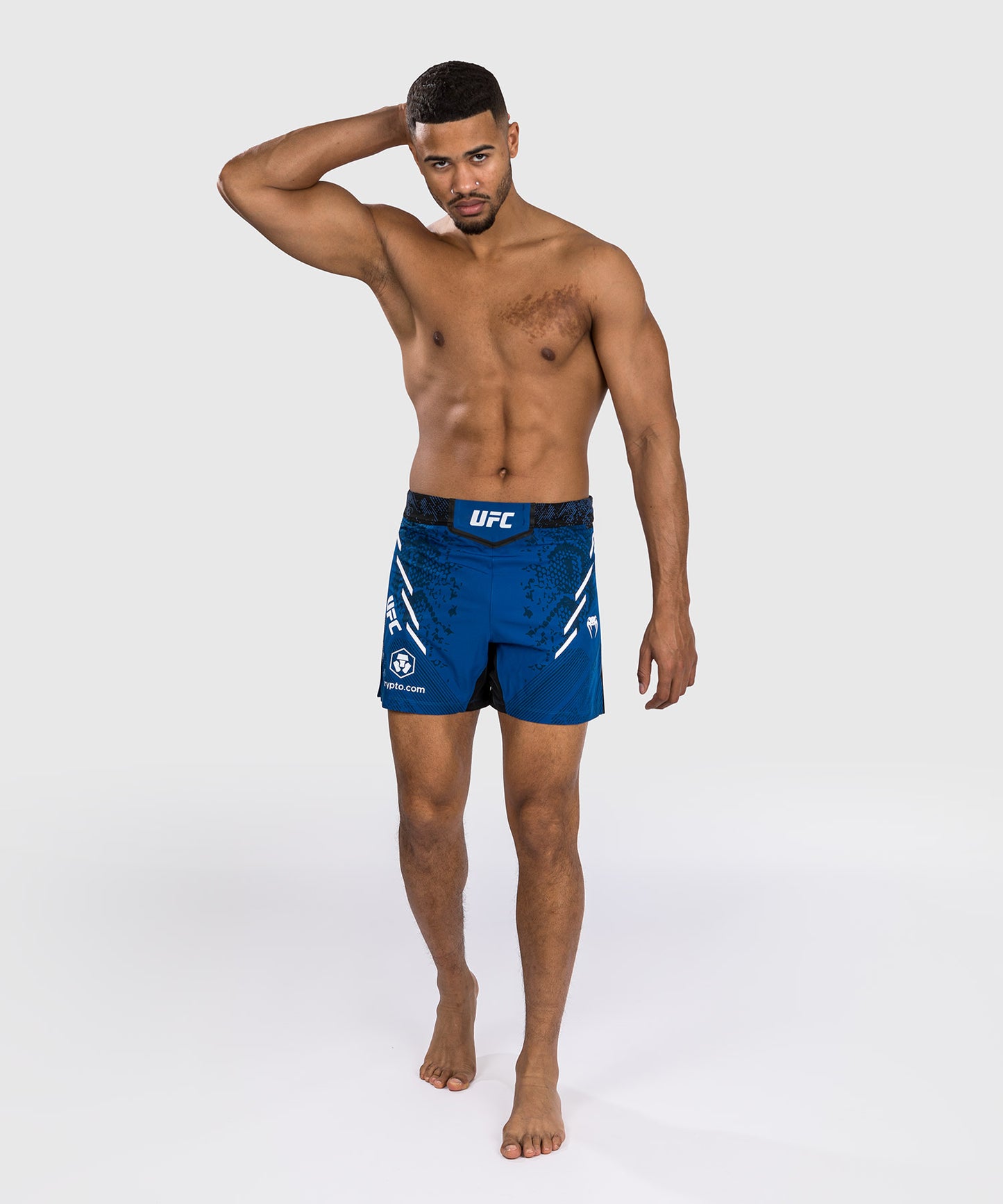 Pantaloncini da combattimento UFC Adrenaline by Venum personalizzati Authentic Fight Night Uomo - Short Fit - Blu