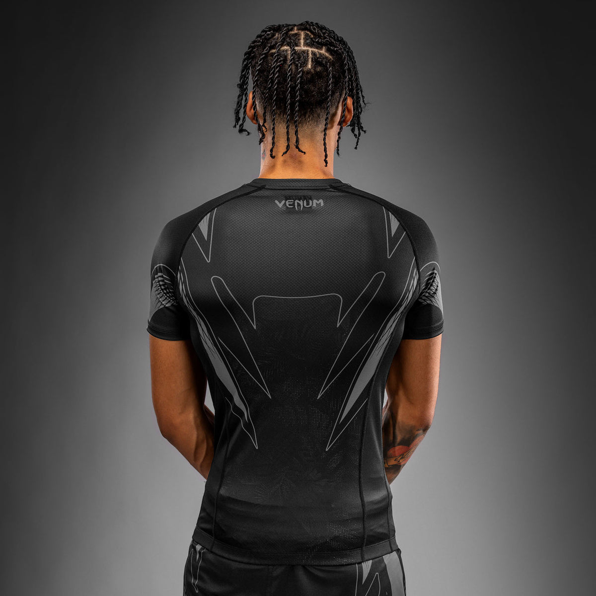 Venum Amazonia Reborn Maglia a compressione a maniche corte - Nero/Grigio