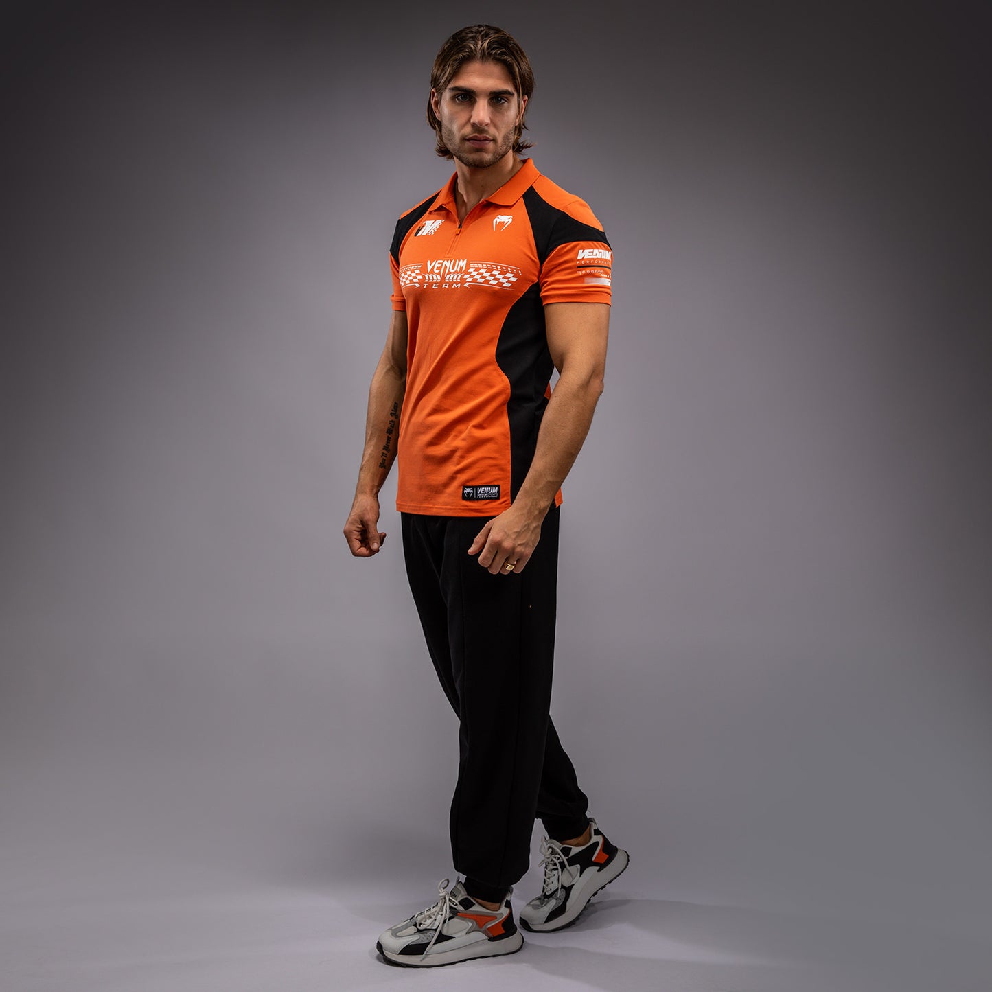 Venum Motorsport Polo in Cotone - Tangerina