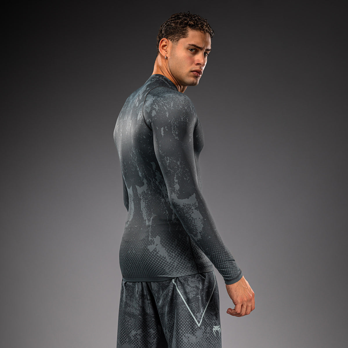 Venum x Batman Rashguard a maniche lunghe - Nero/Grigio/Rosso