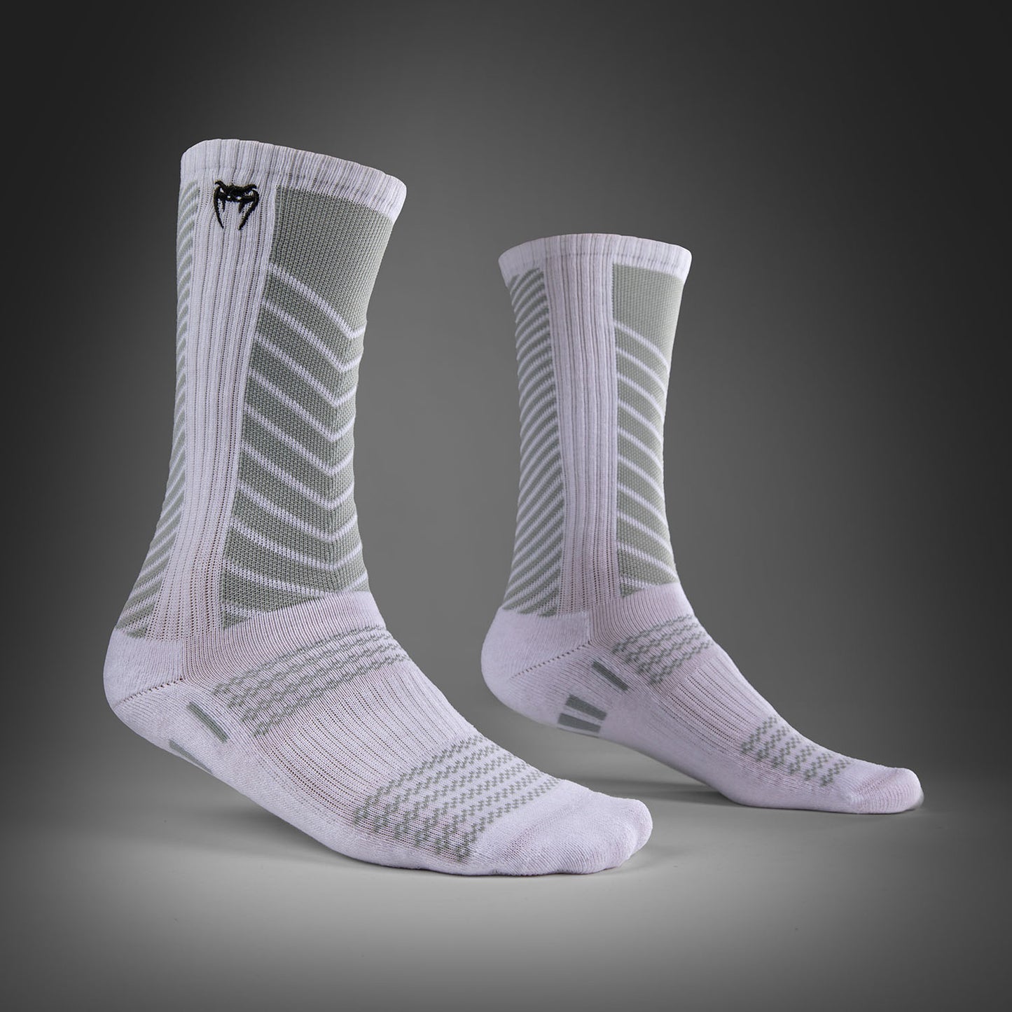 Venum Vector Calze Sopra il Polpaccio - Bianco/Grigio