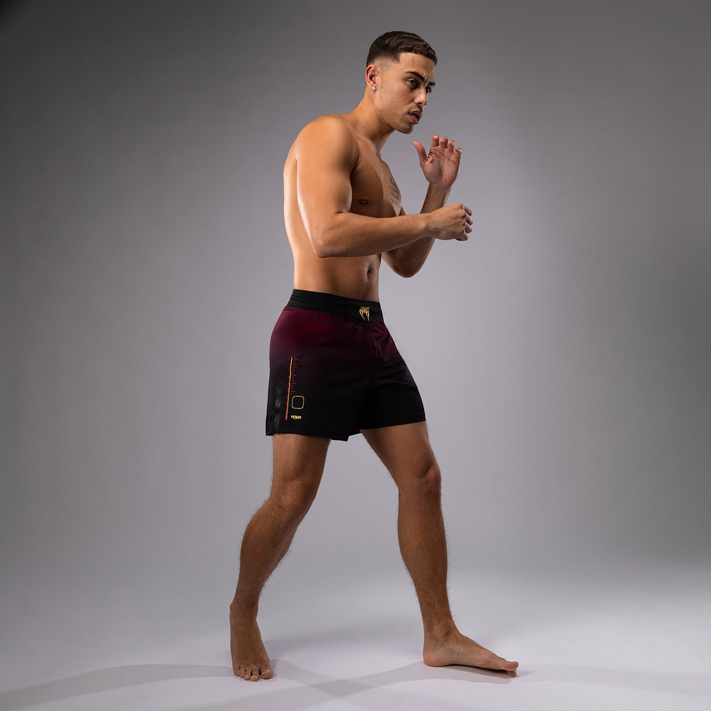 Venum Tactical XT Pantaloncini da combattimento - Nero/Borgogna/Oro
