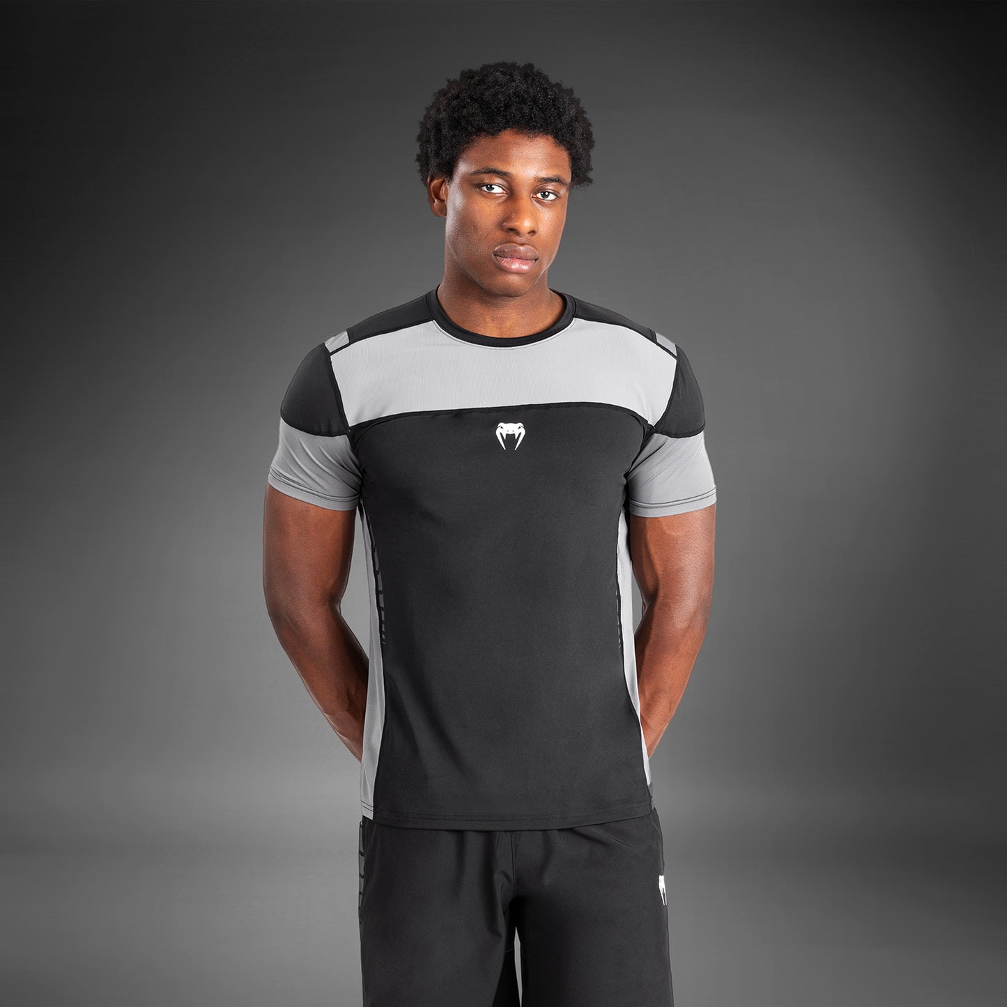 Venum Tempest Maglietta Uomo Dry-Tech - Nero/Grigio