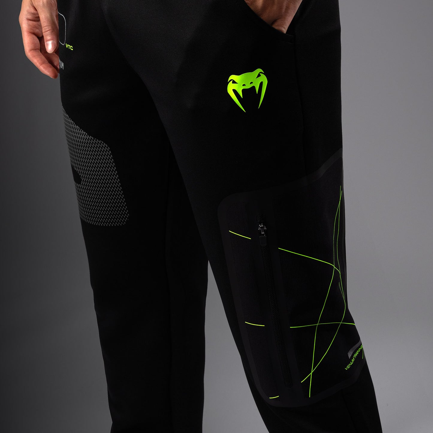 Venum Training Camp 4.0 Joggers - Nero/Neon Green