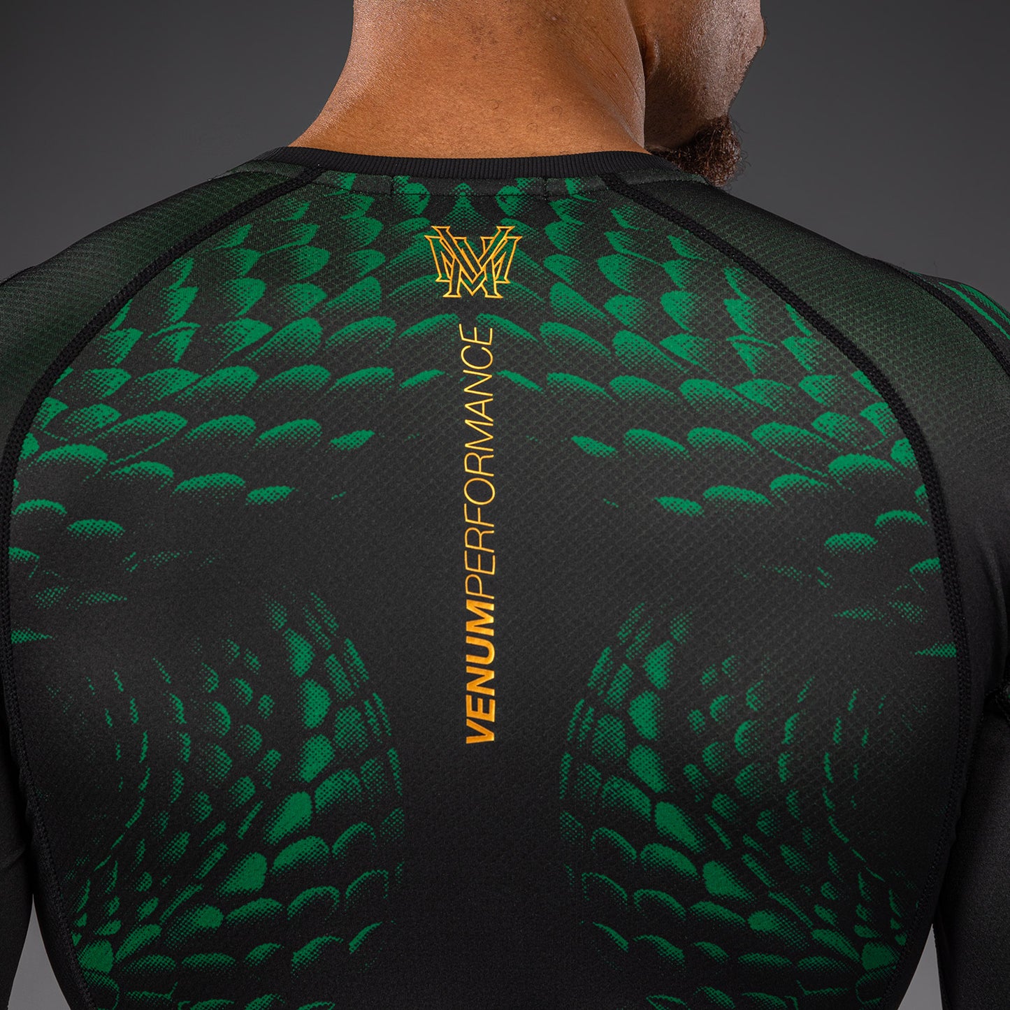 Venum Matupa Rashguard a Maniche Lunghe - Nero/Verde/Oro
