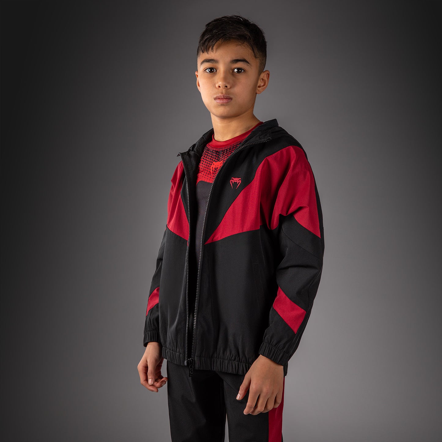 Venum Vectra Giacca da Tuta per Bambini - Nero/Rosso
