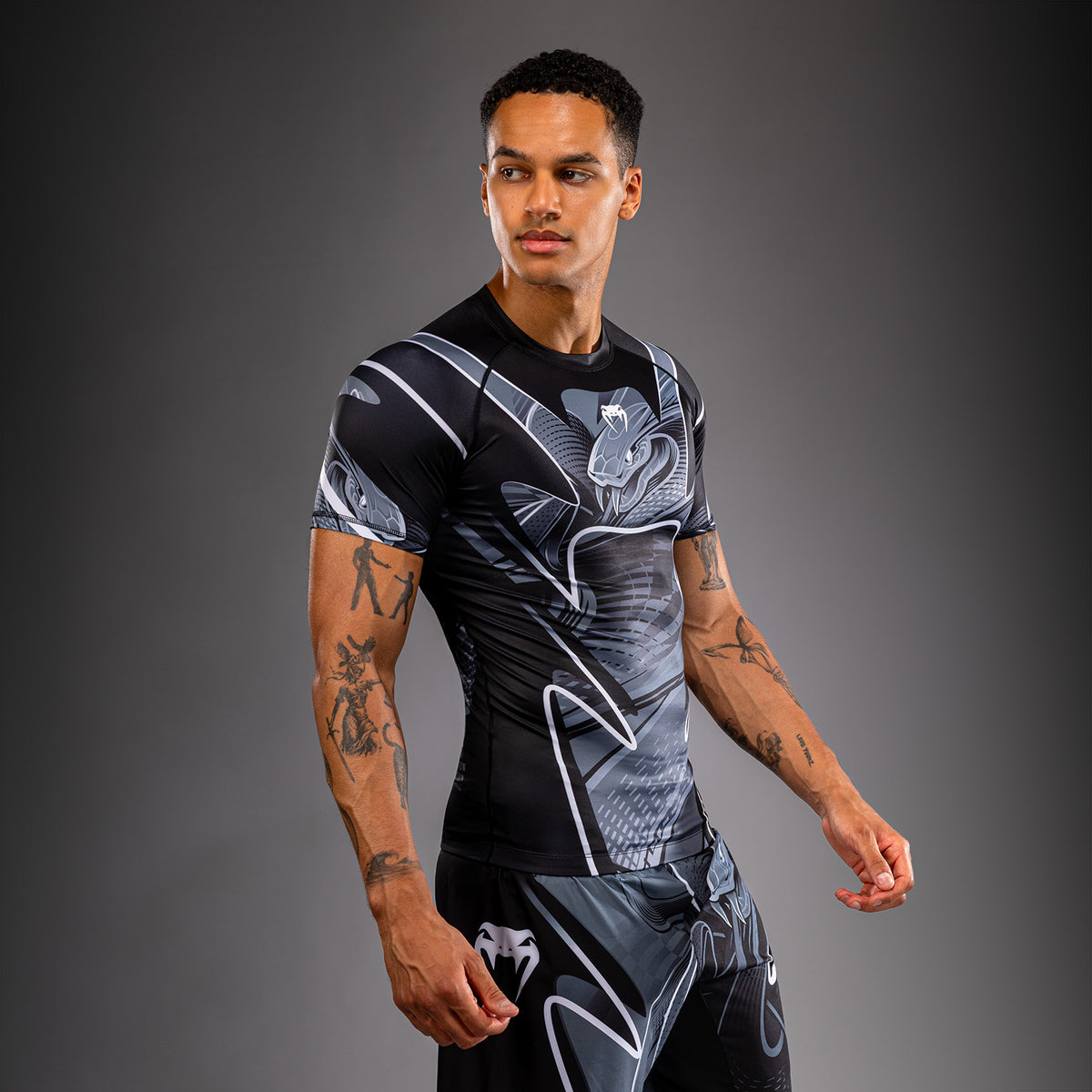 Venum Crimson Viper 2.0 Rashguard a maniche corte - Nero/Grigio