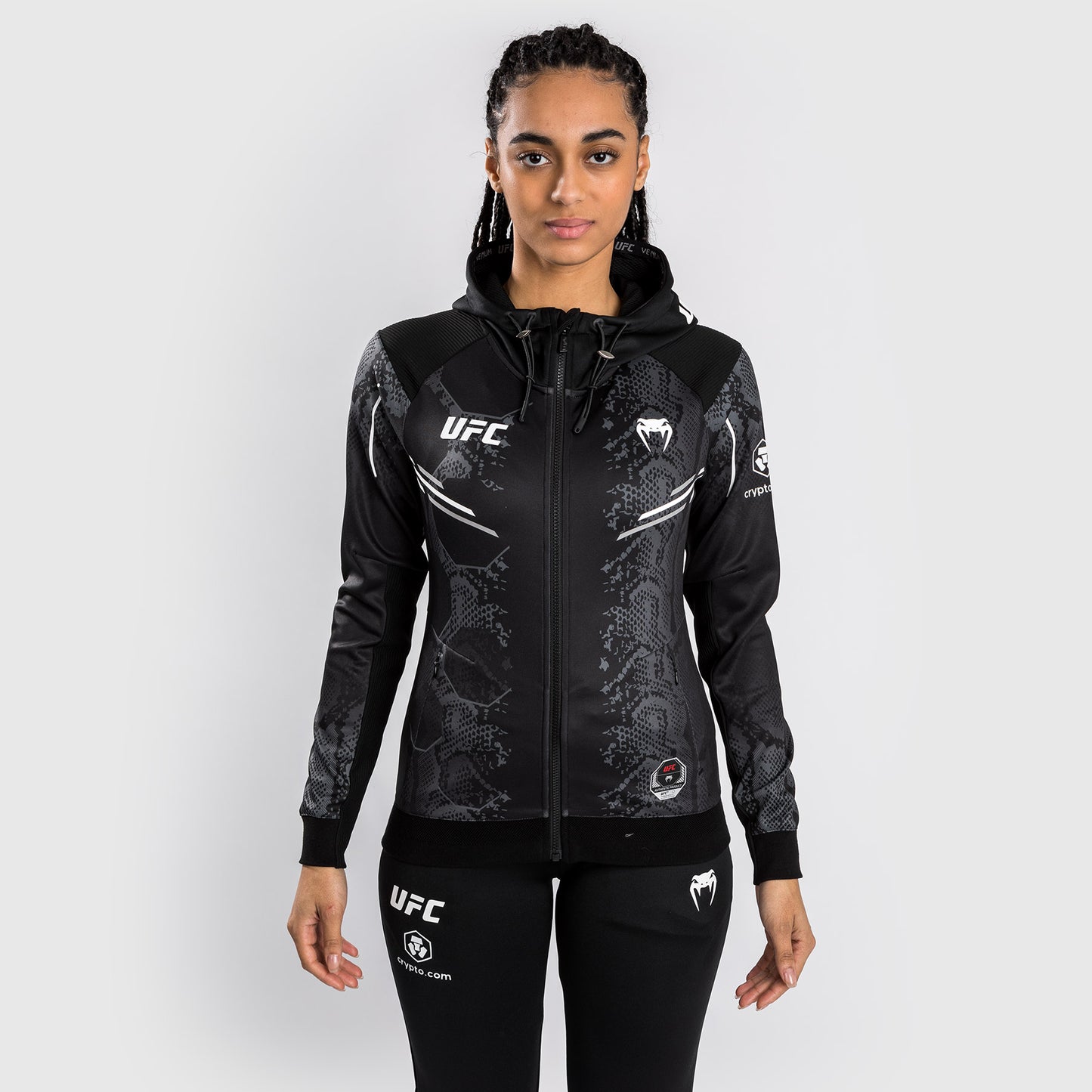 UFC Adrenaline by Venum Felpa Personalizzata Authentic Fight Night per Donna - Nero