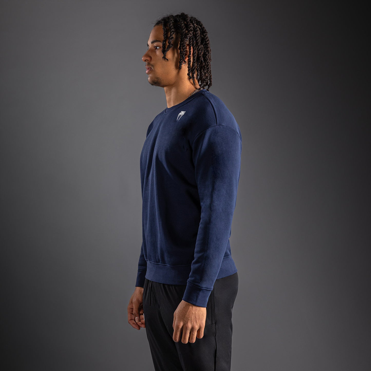 Venum Lineup Felpa Girocollo Navy - Blu/Bianco