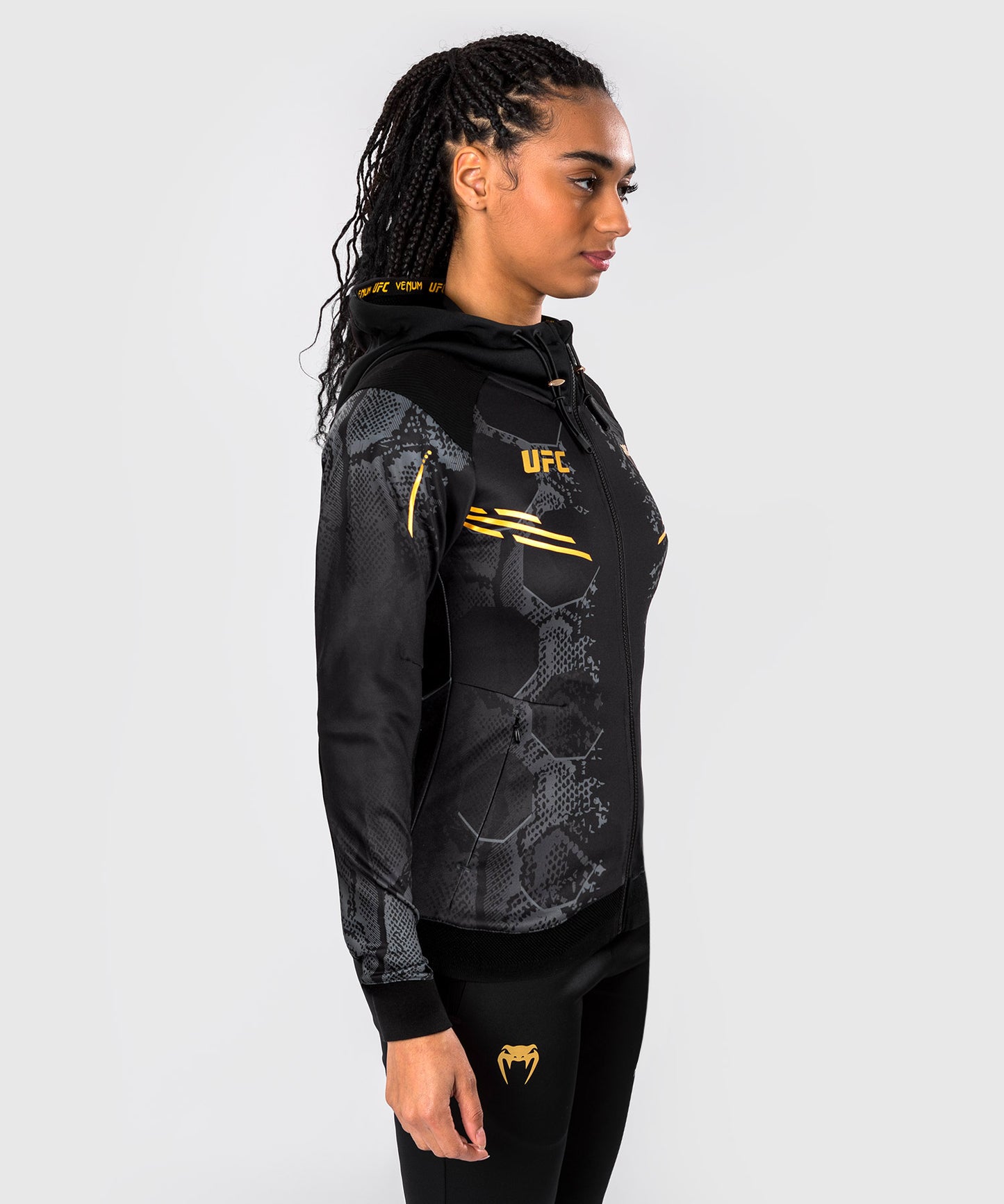 UFC Adrenaline by Venum Authentic Fight Night Felpa con cappuccio Walkout da Donna - Champion