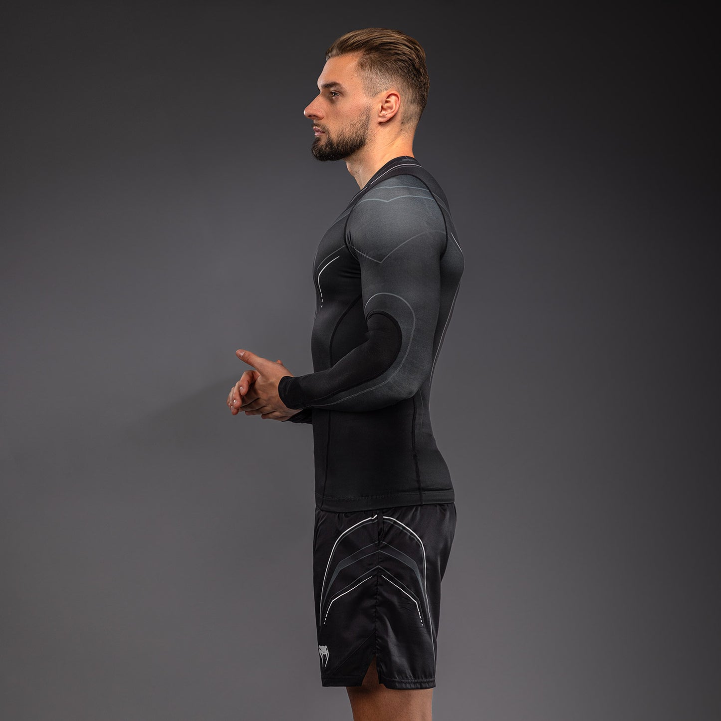 Venum Streamline Rashguard a Maniche Lunghe – Nero/Bianco