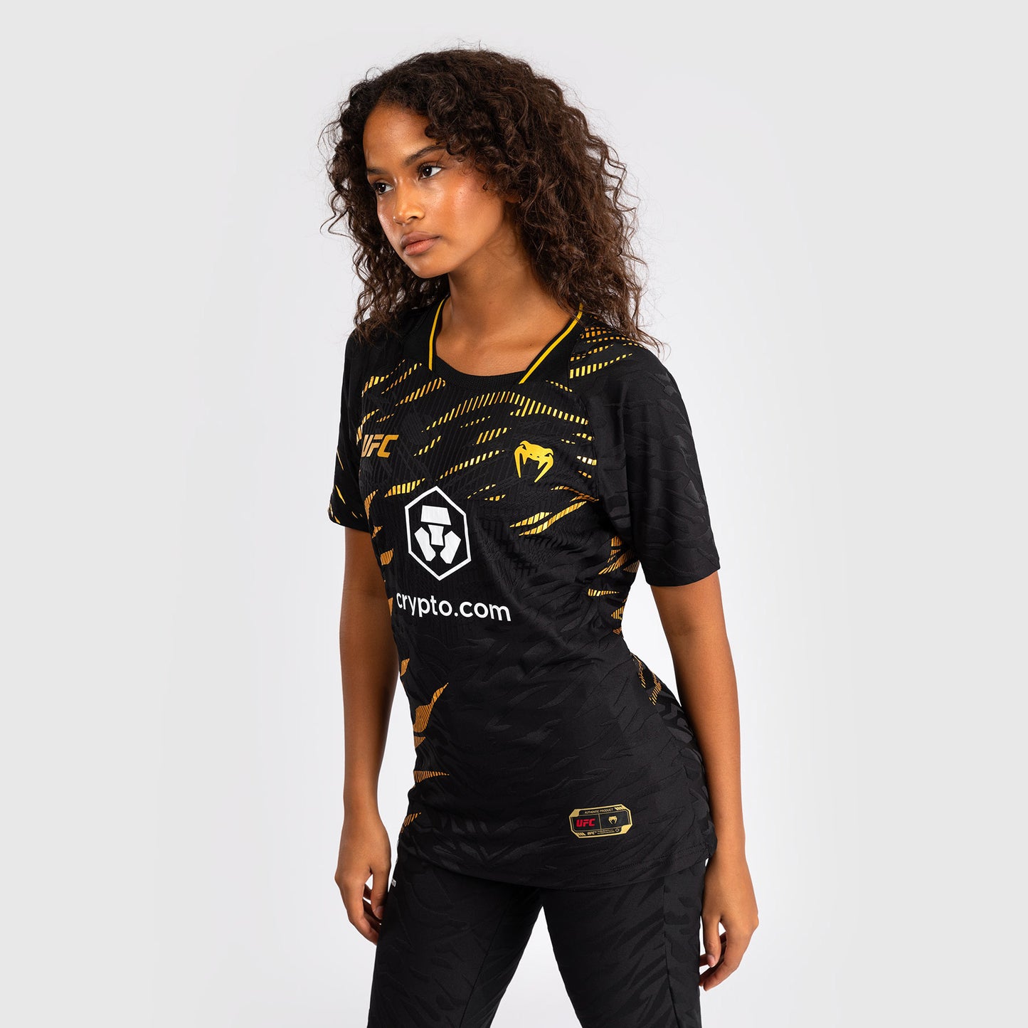 UFC Fusion by Venum Personalizzati Authentic Fight Night Maglietta da Gara per Donna - Campione