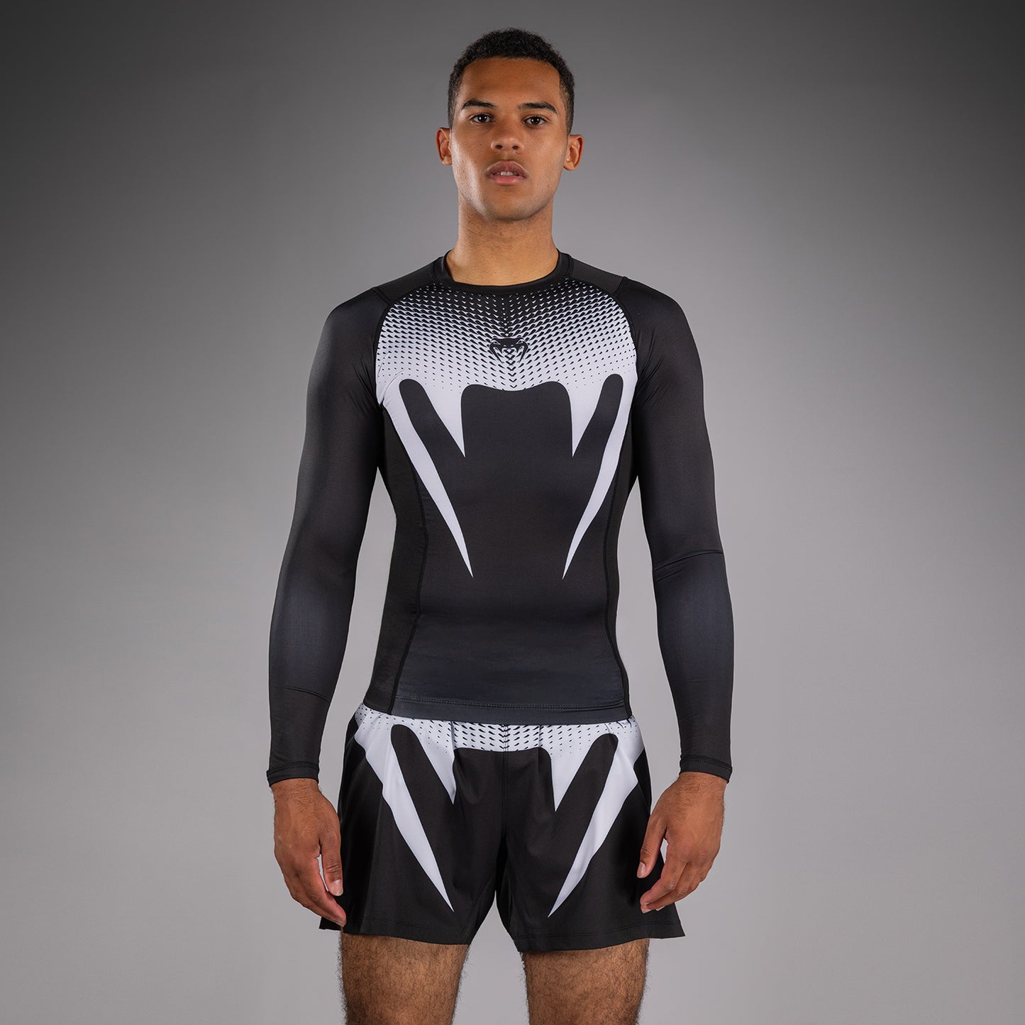 Venum No Gi Rashguards - Nero/Bianco