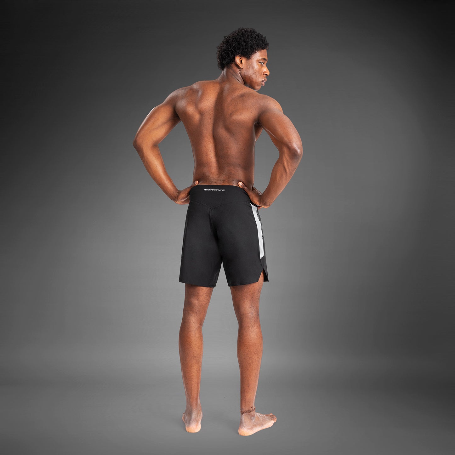 Venum Tempest Pantaloncini da Combattimento per Uomo - Nero/Grigio