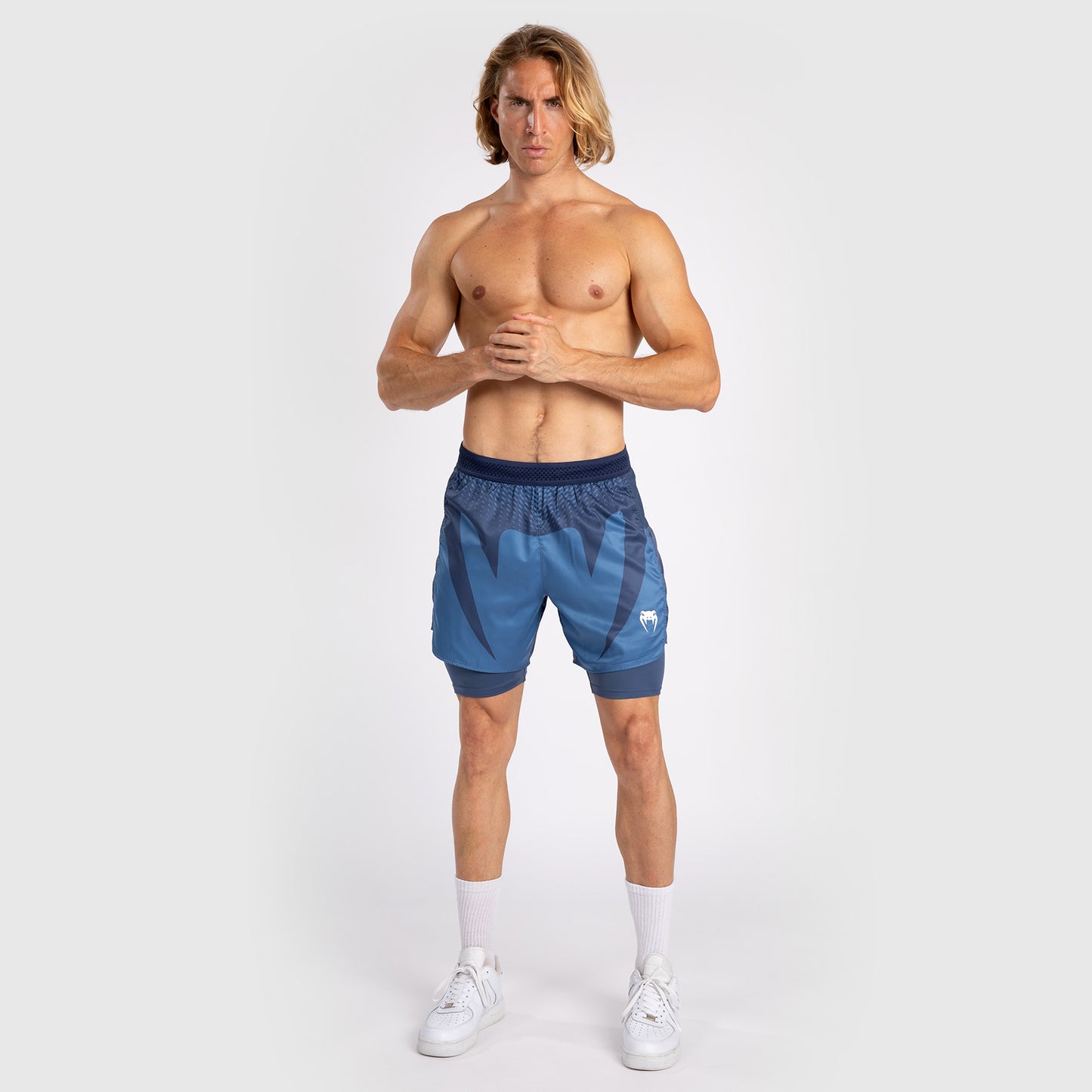 Venum Attack Pantaloncini da Combattimento da Uomo - Blu Navy