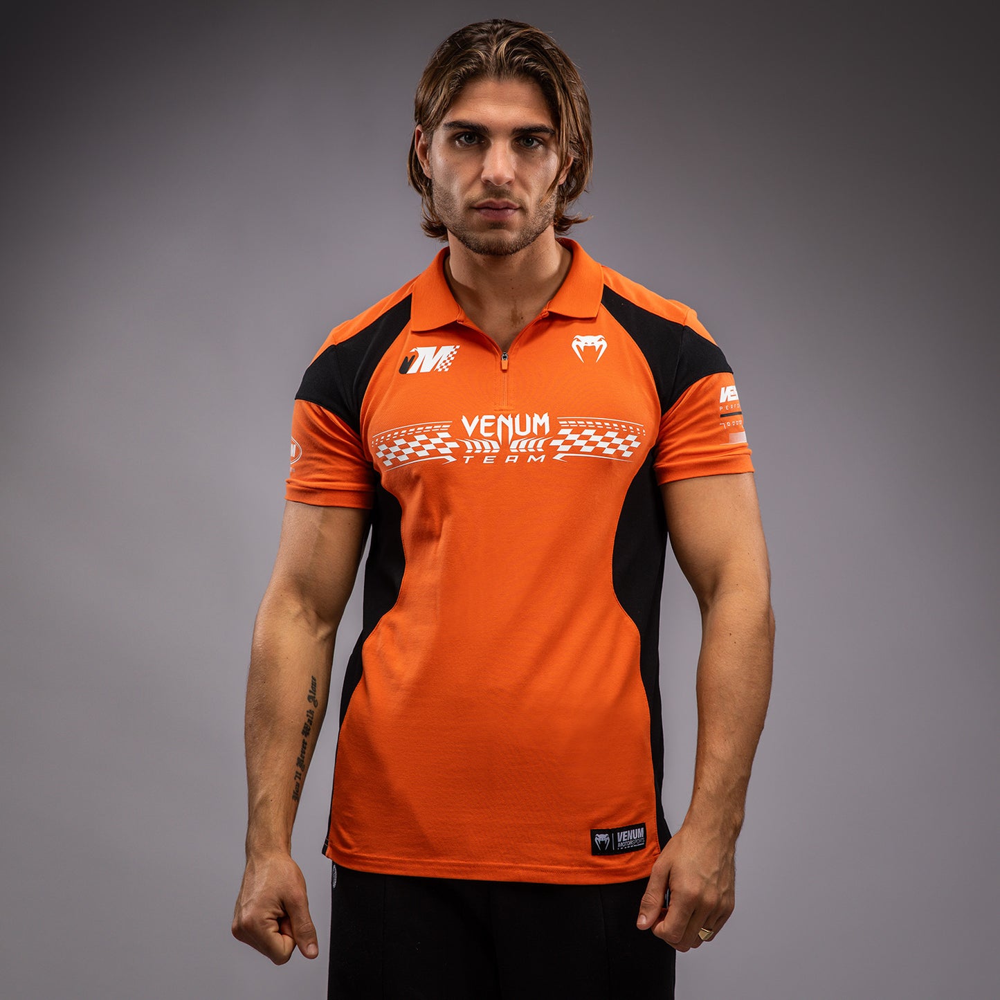 Venum Motorsport Polo in Cotone - Tangerina