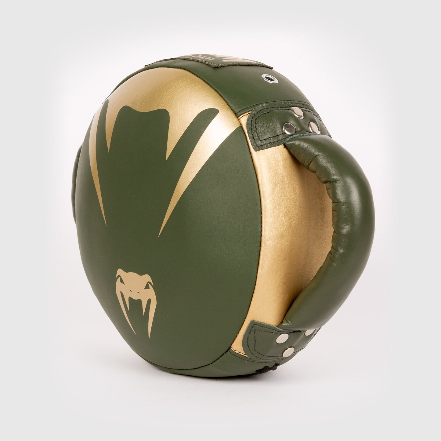 PRO BOXING GEAR PICCOLO PAD ROTONDO IN MICROFIBRA DI QUALITÀ - Khaki/Oro
