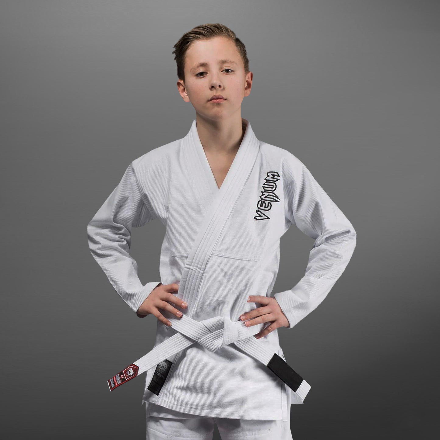 Venum Contender Kids Gi da BJJ (Completo di cintura bianca) - Bianco