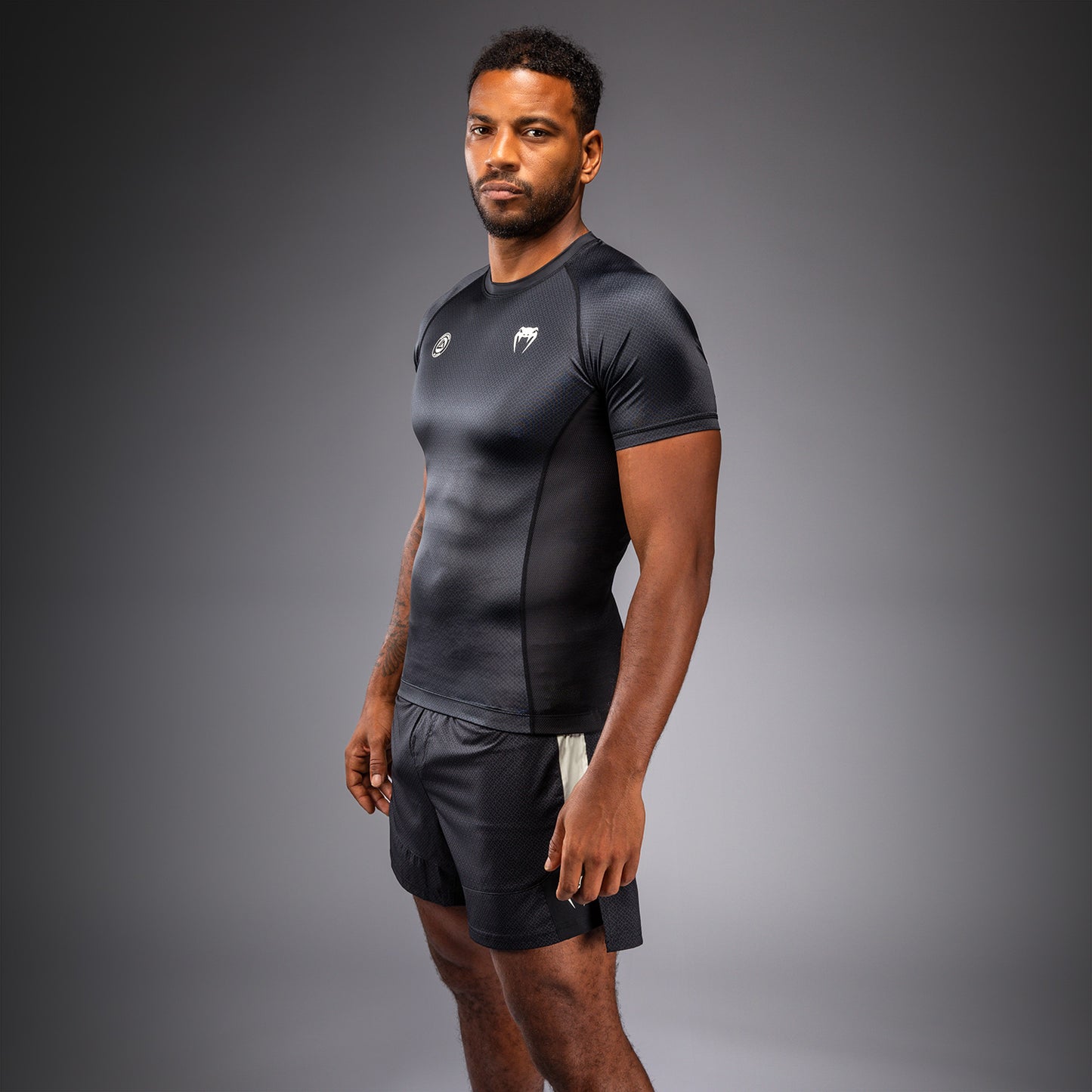 Venum x Roger Gracie Academy Rashguard a Maniche Corte - Nero