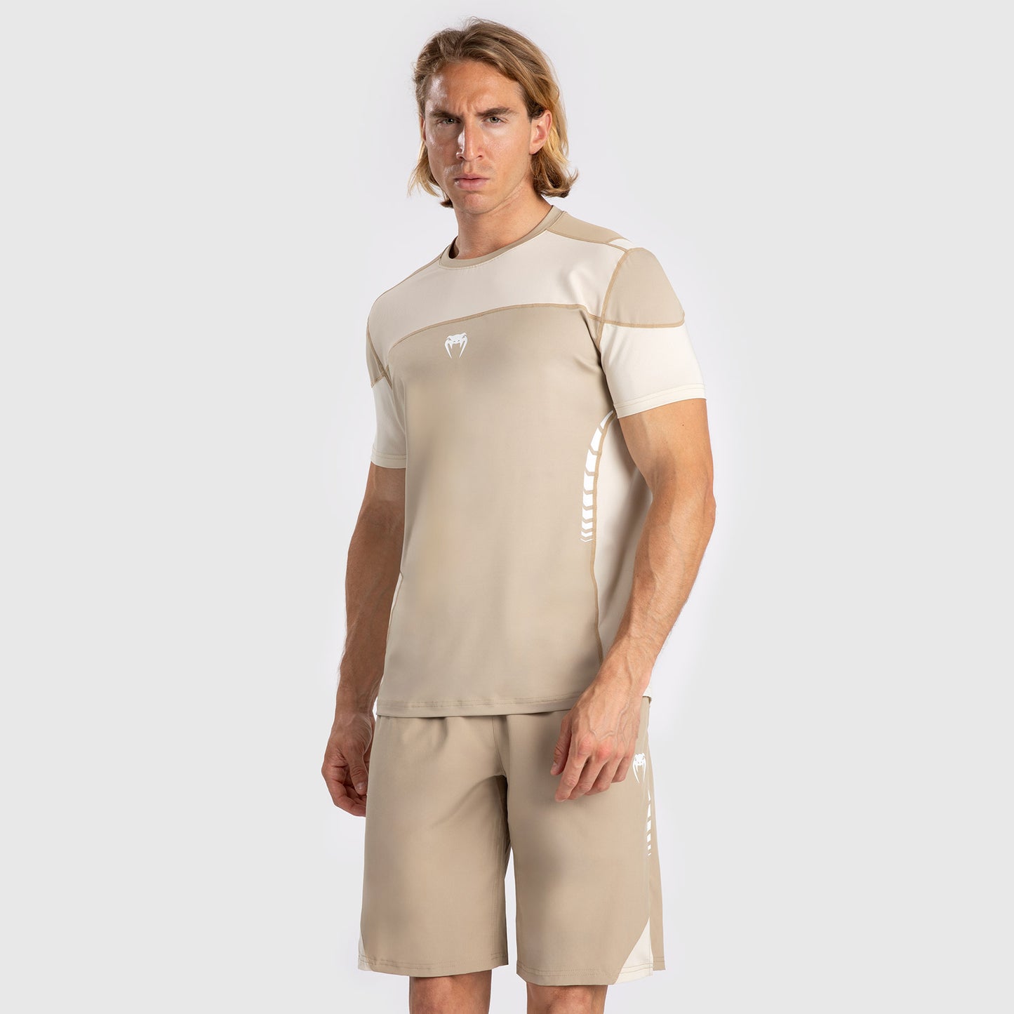 Venum Tempest Maglietta da Uomo Dry-Tech - Beige/Sabbia