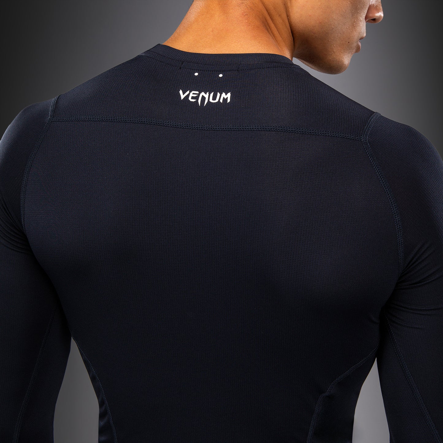 Venum G-Core Rashguard a Maniche Lunghe - Blu Navy/Bianco
