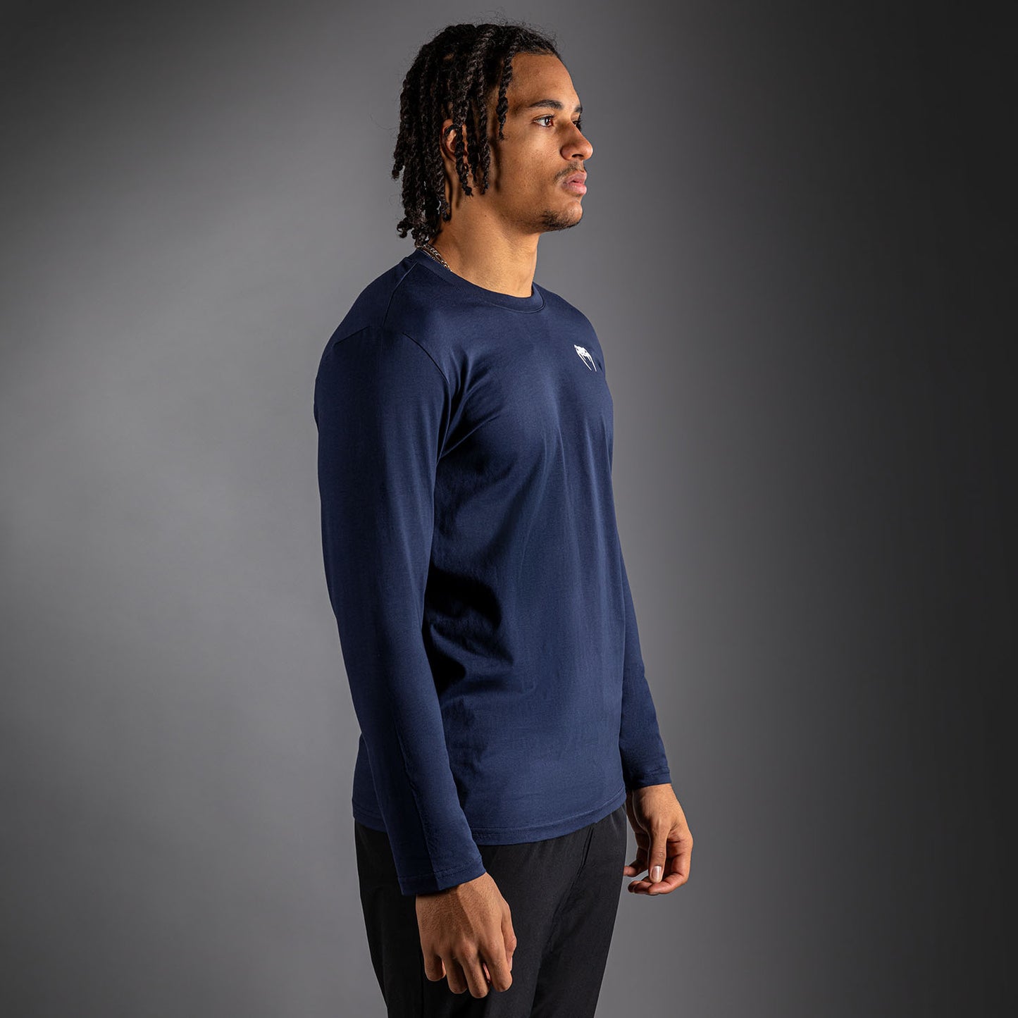 Venum Lineup Maglietta a Maniche Lunghe Navy - Blu/Bianco
