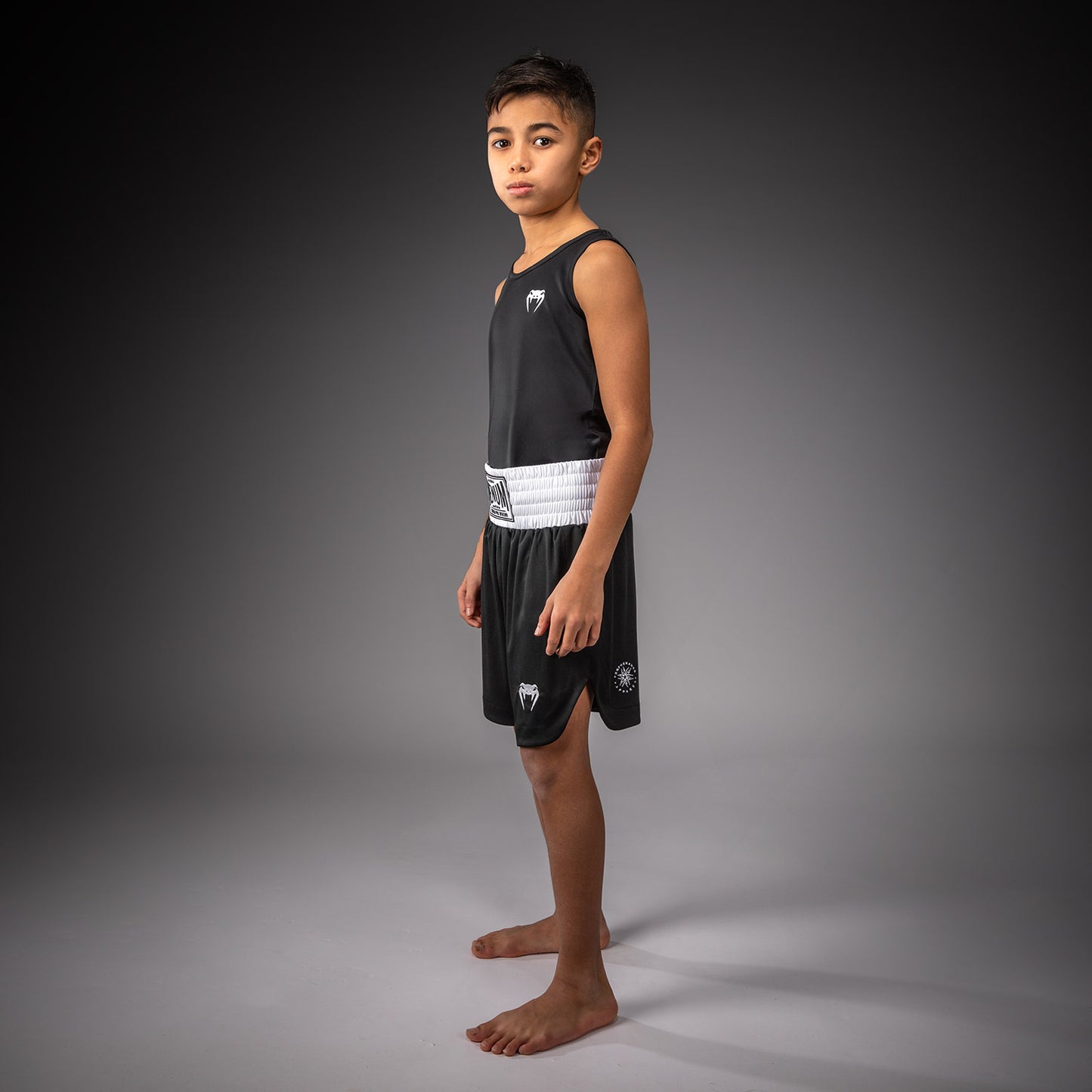 Venum Classic Pantaloncini da Boxe Per Bambini – Nero/Bianco