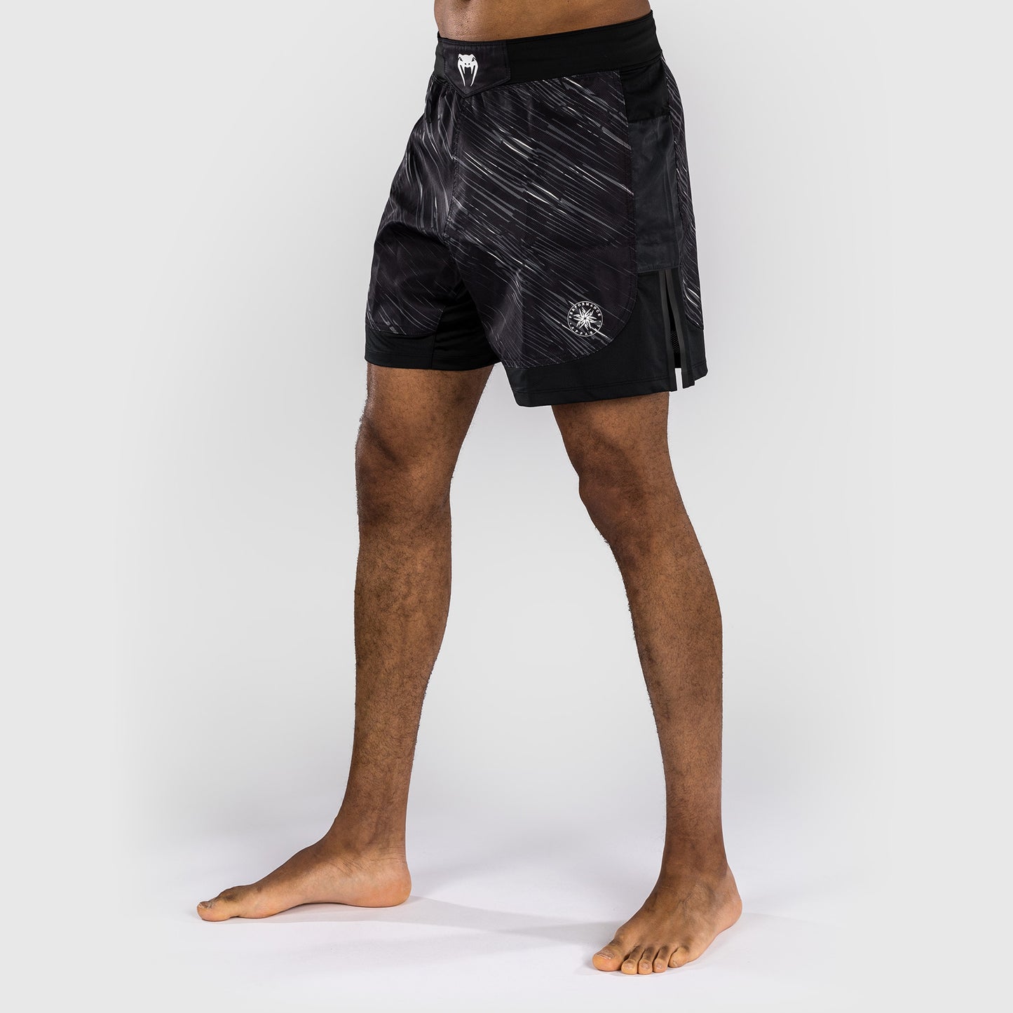 Venum Rapid Pantaloni da Combattimento - Nero/Grigio Tempesta