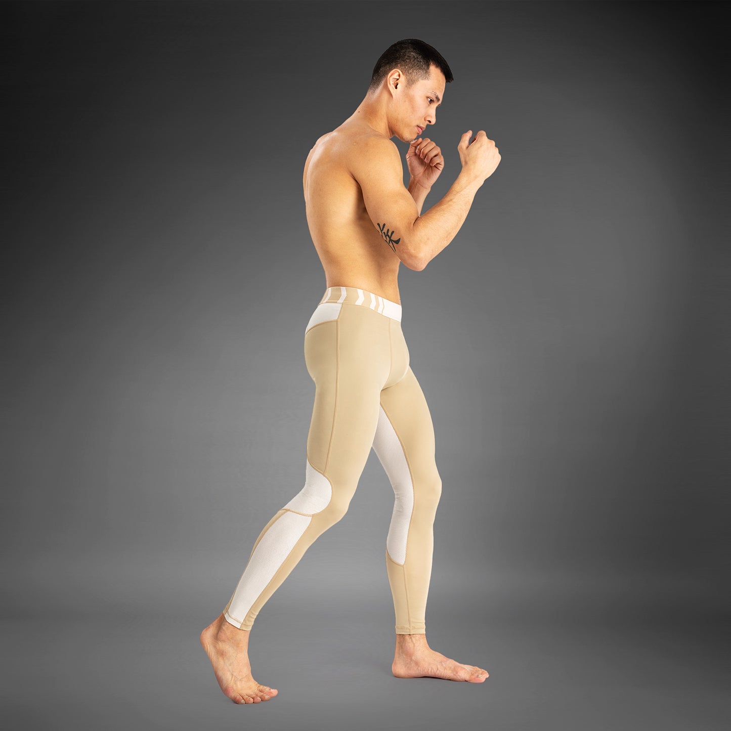 Venum Tempest Pantaloni a compressione - Beige/Sabbia
