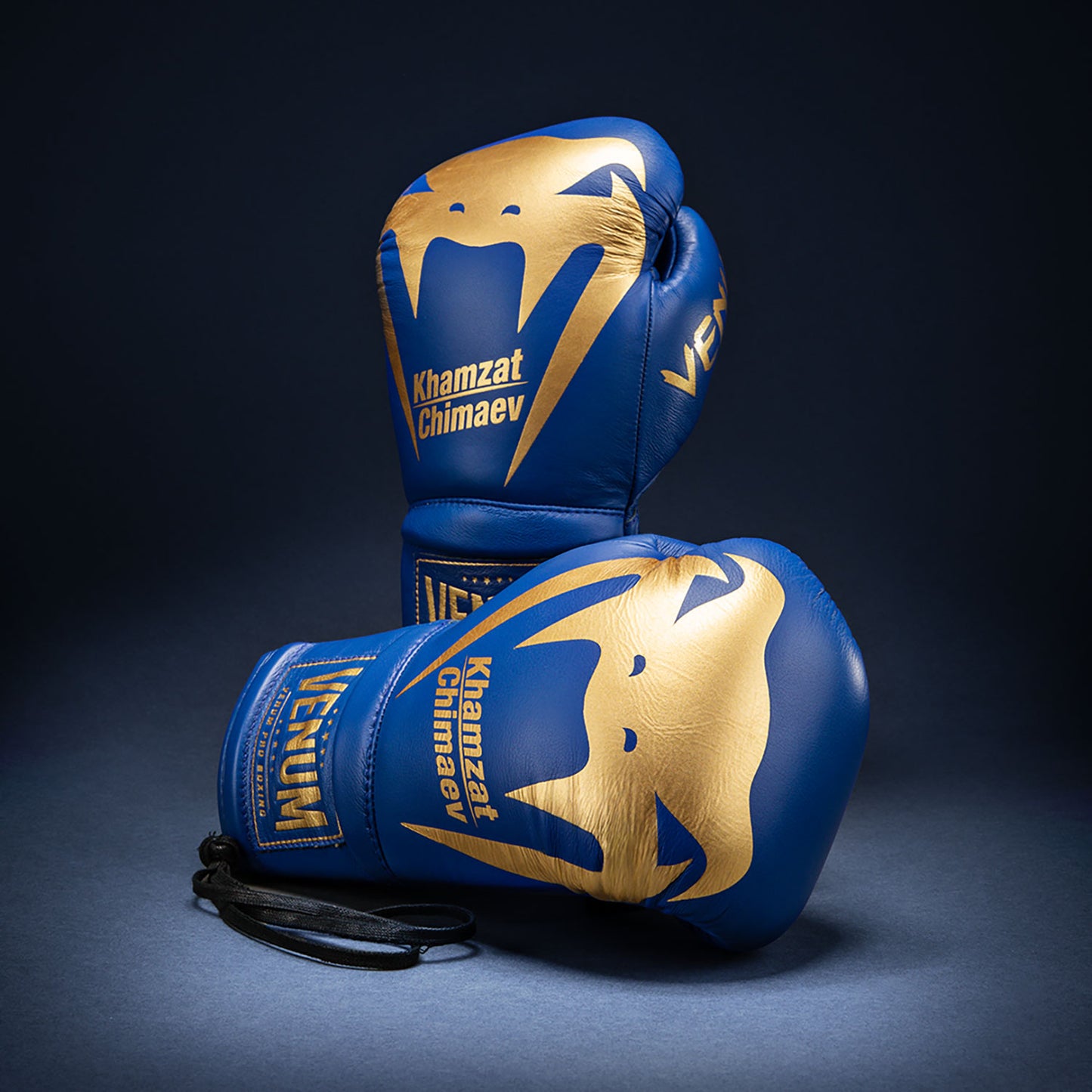 Guantoni da boxe Venum Giant 2.0 Khamzat Chimaev Pro - Blu oro