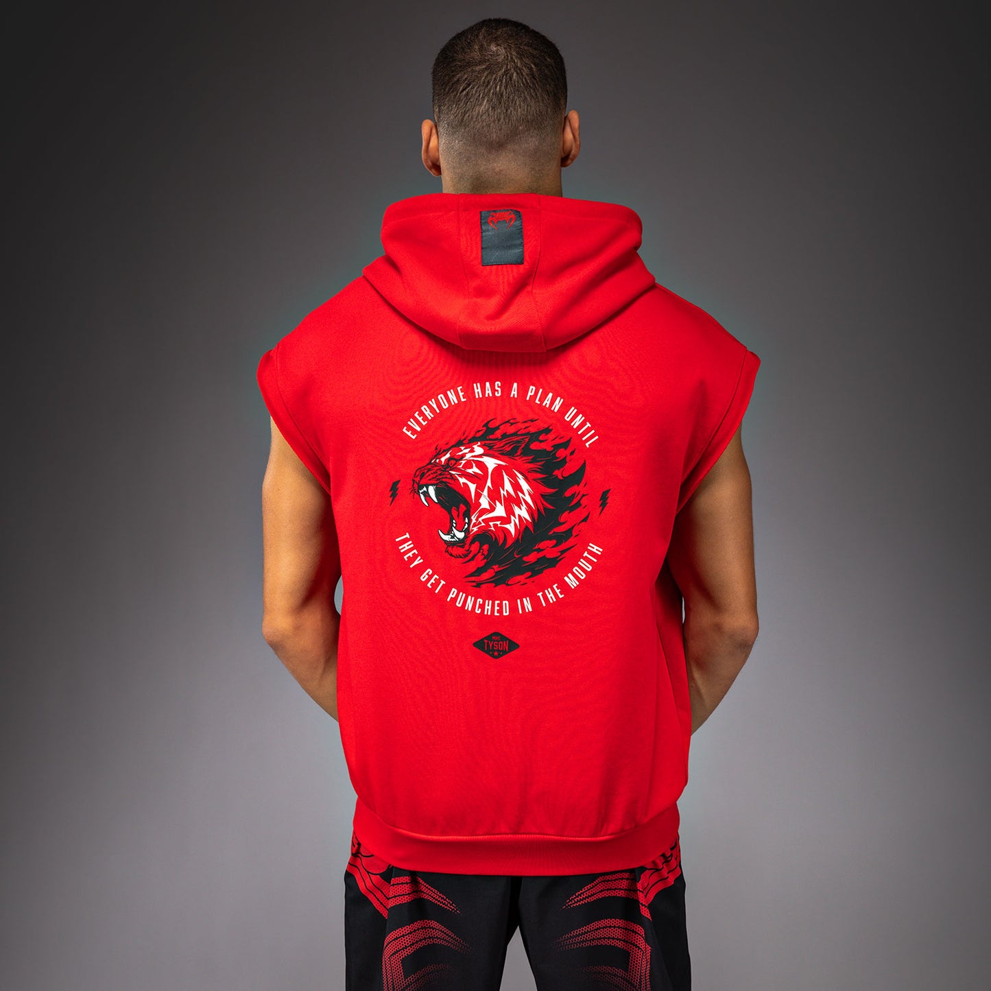 Venum x Mike Tyson Tiger Felpa senza maniche - Rosso intenso/Nero profondo