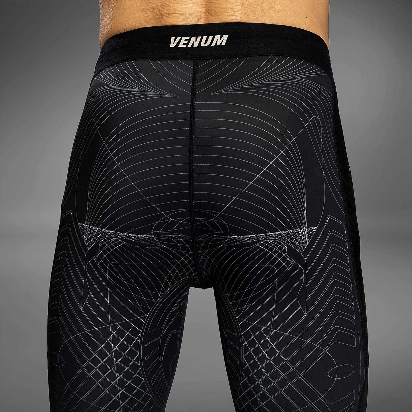 Venum G-Fit Air Pantaloni a compressione - Nero Profondo/Sabbia Del Deserto