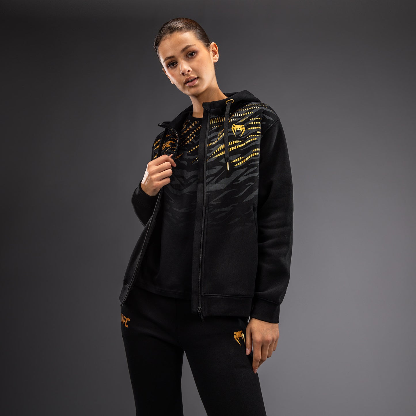 UFC Fusion by Venum Replica Felpa con Zip per Donna - Champion