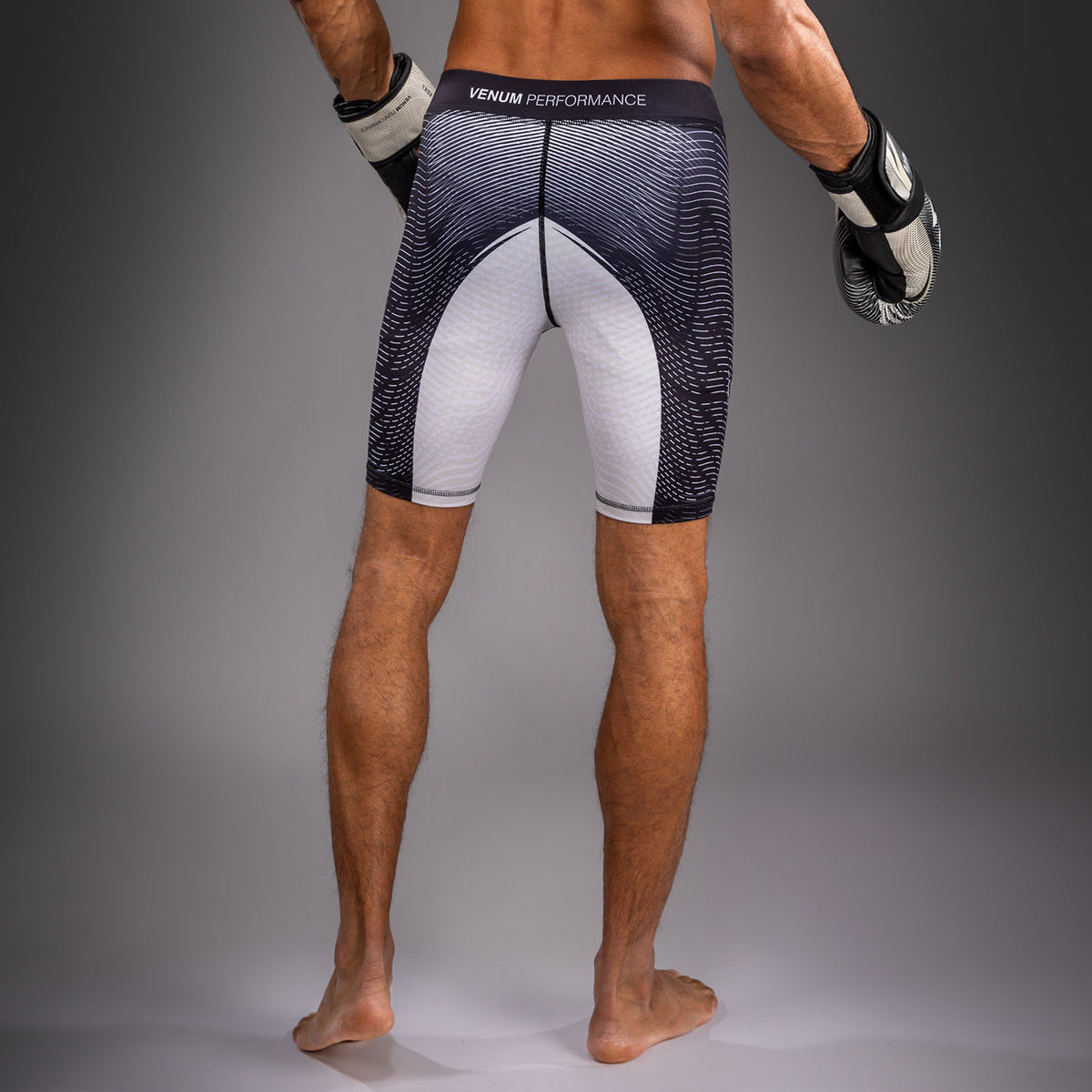 Venum Galactic 3.0 Pantaloncini a Compressione - Bianco Sporco/Nero