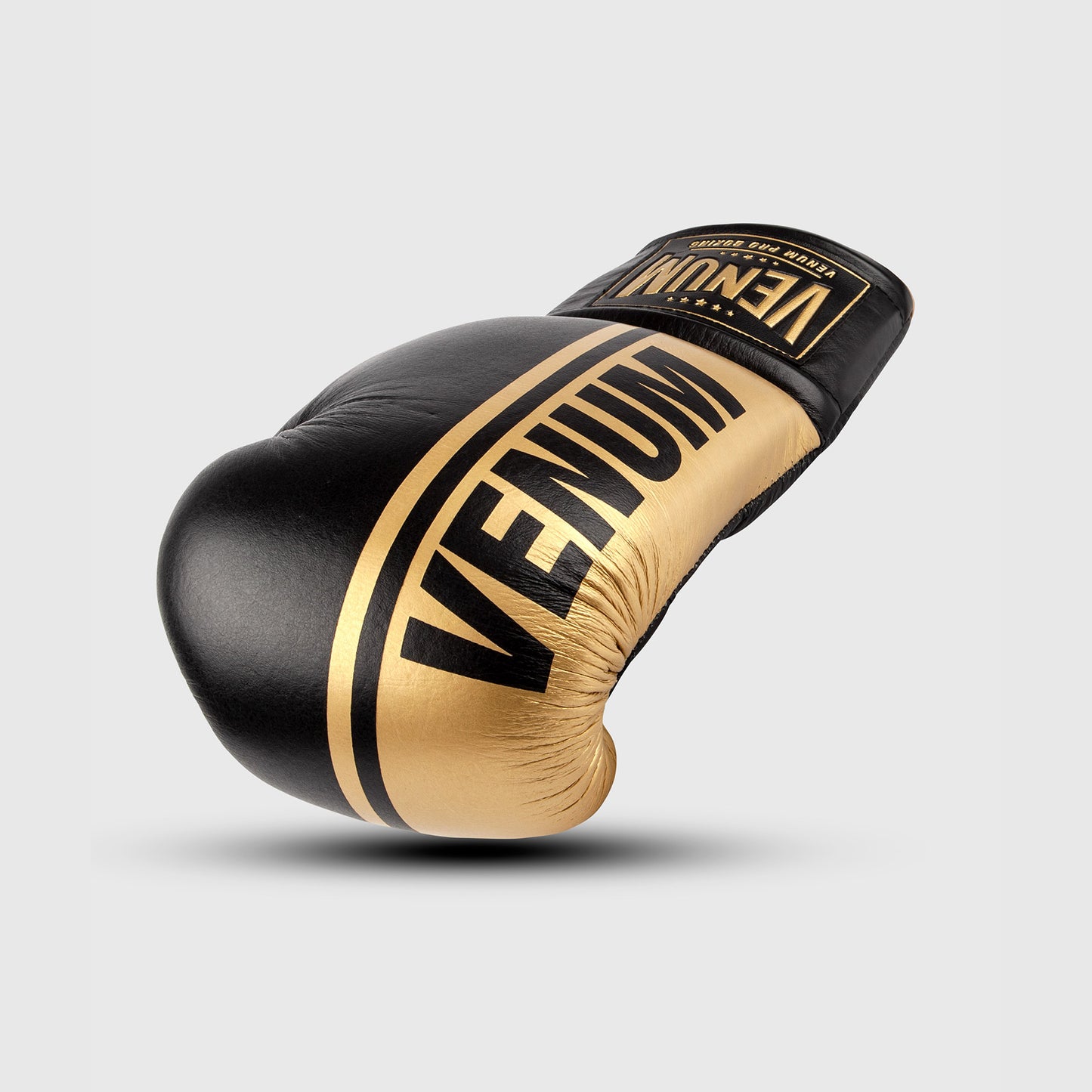 Guantoni da boxe professionali Venum Shield con lacci - Nero/Oro