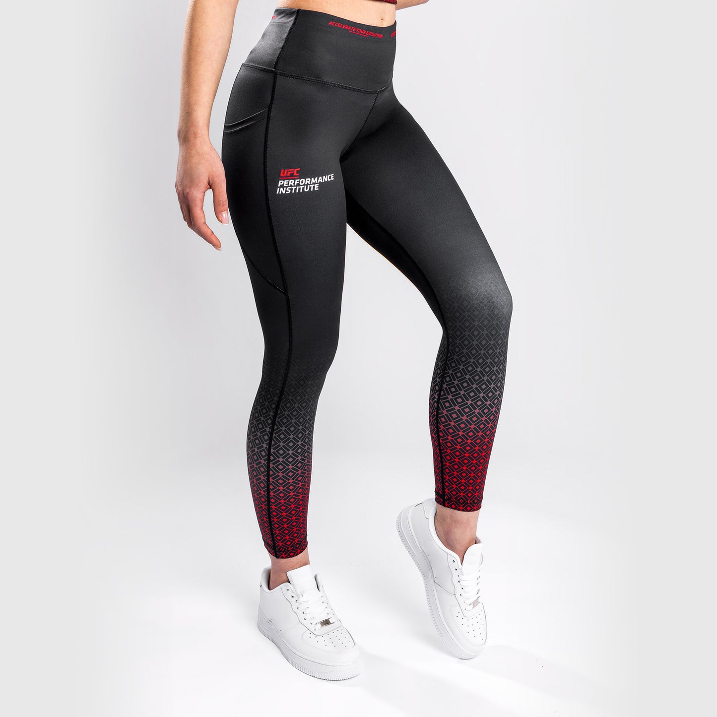 Leggings Venum UFC Performance Institute - Nero/Rosso