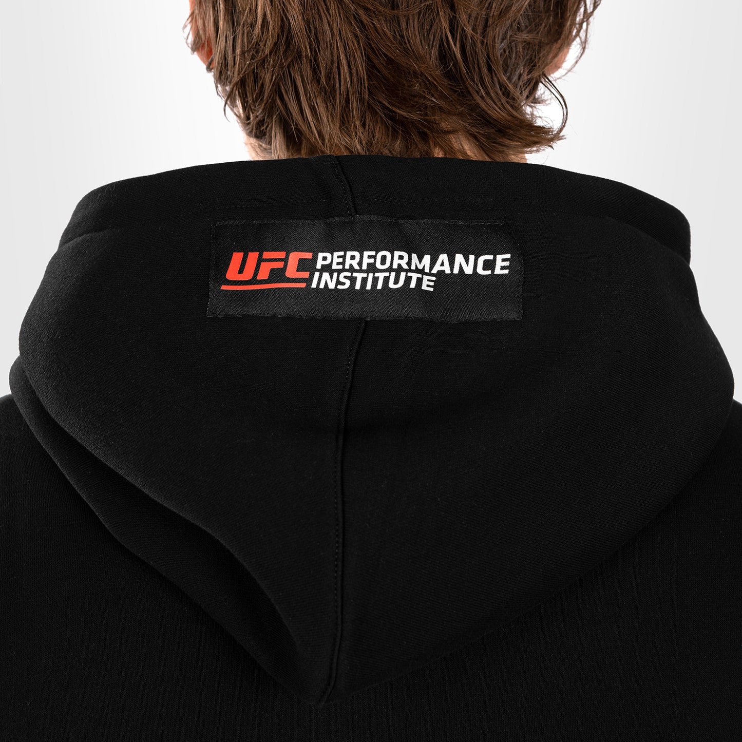 UFC Venum Performance Institute 2.0 Felpa con Cappuccio da Uomo - Nero/Rosso