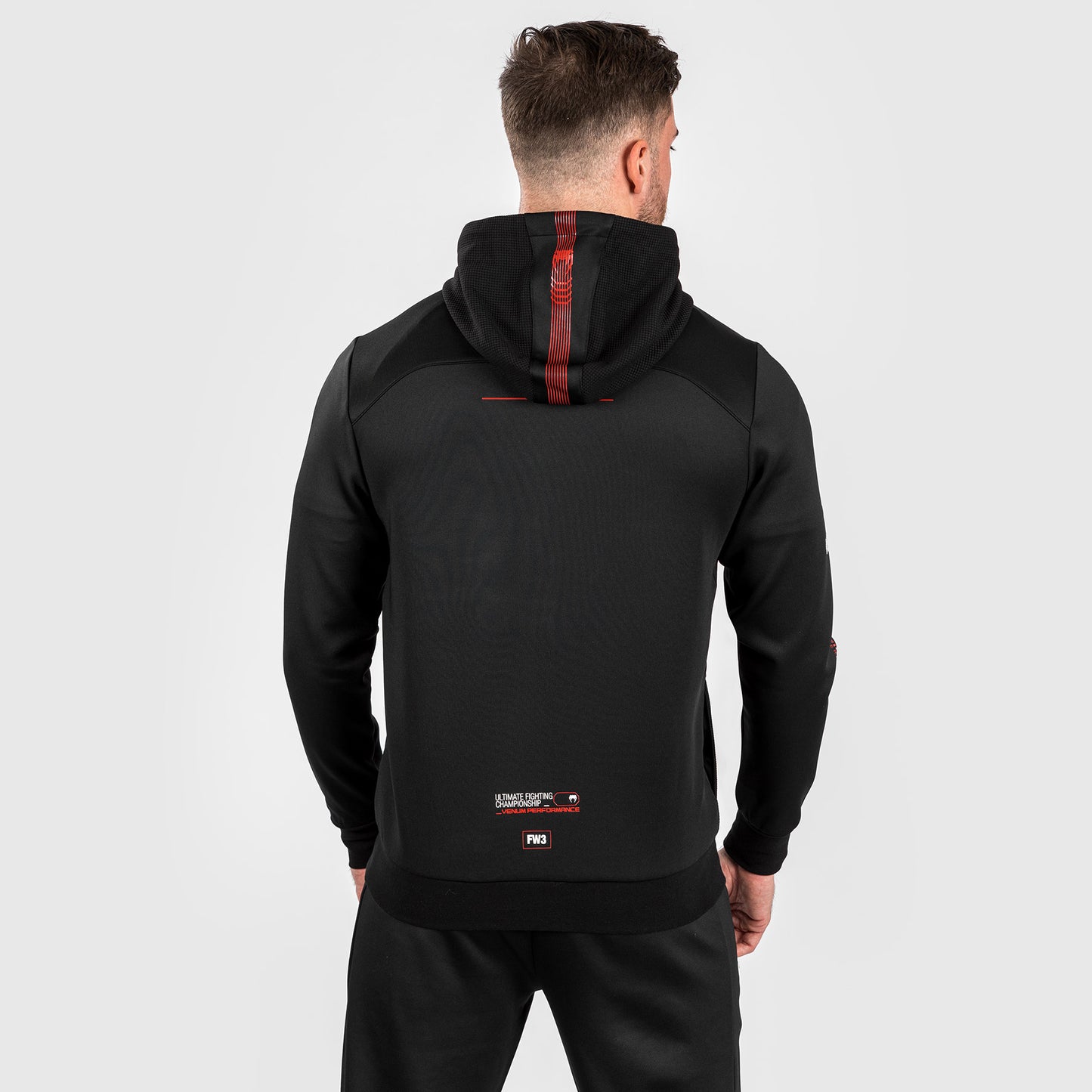 UFC Adrenaline by Venum Fight Week Felpa con cappuccio e zip da Uomo - Nero