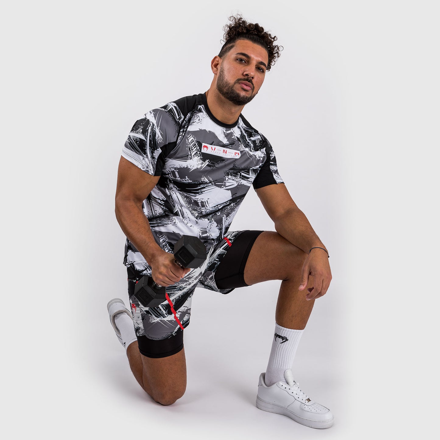 Venum Electron 3.0 Maglietta Dry-Tech - Grigio/Rosso
