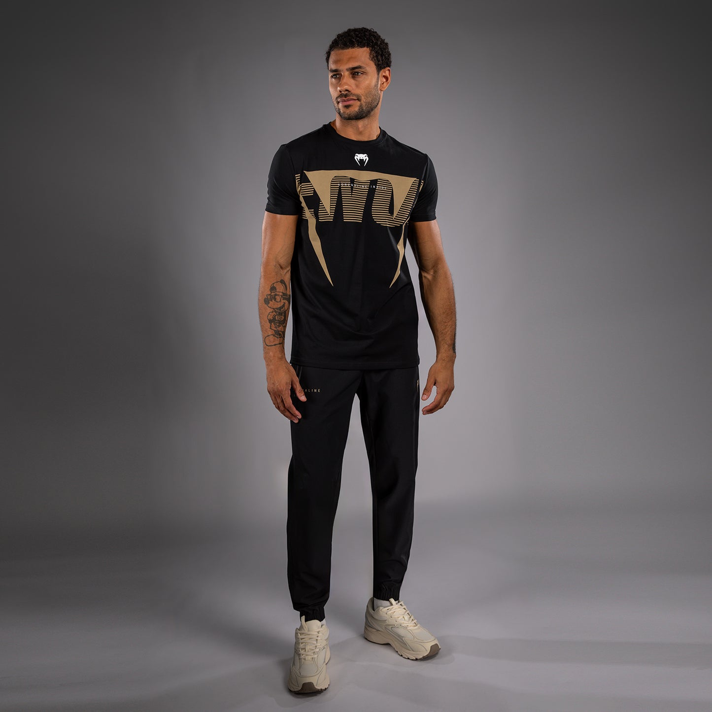 Venum Adrenaline T-Shirt – Nero/Sabbia