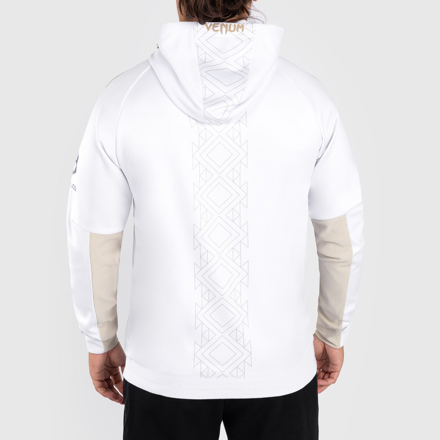 Noche UFC by Venum Authentic Fight Night Felpa con cappuccio da uomo - bianca