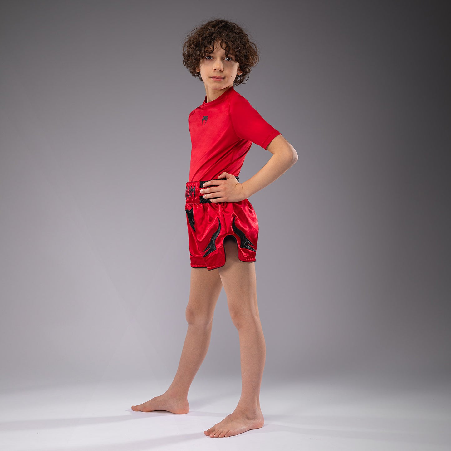 Venum Inferno Pantaloni Thai per Bambini - Rosso Ciliegia