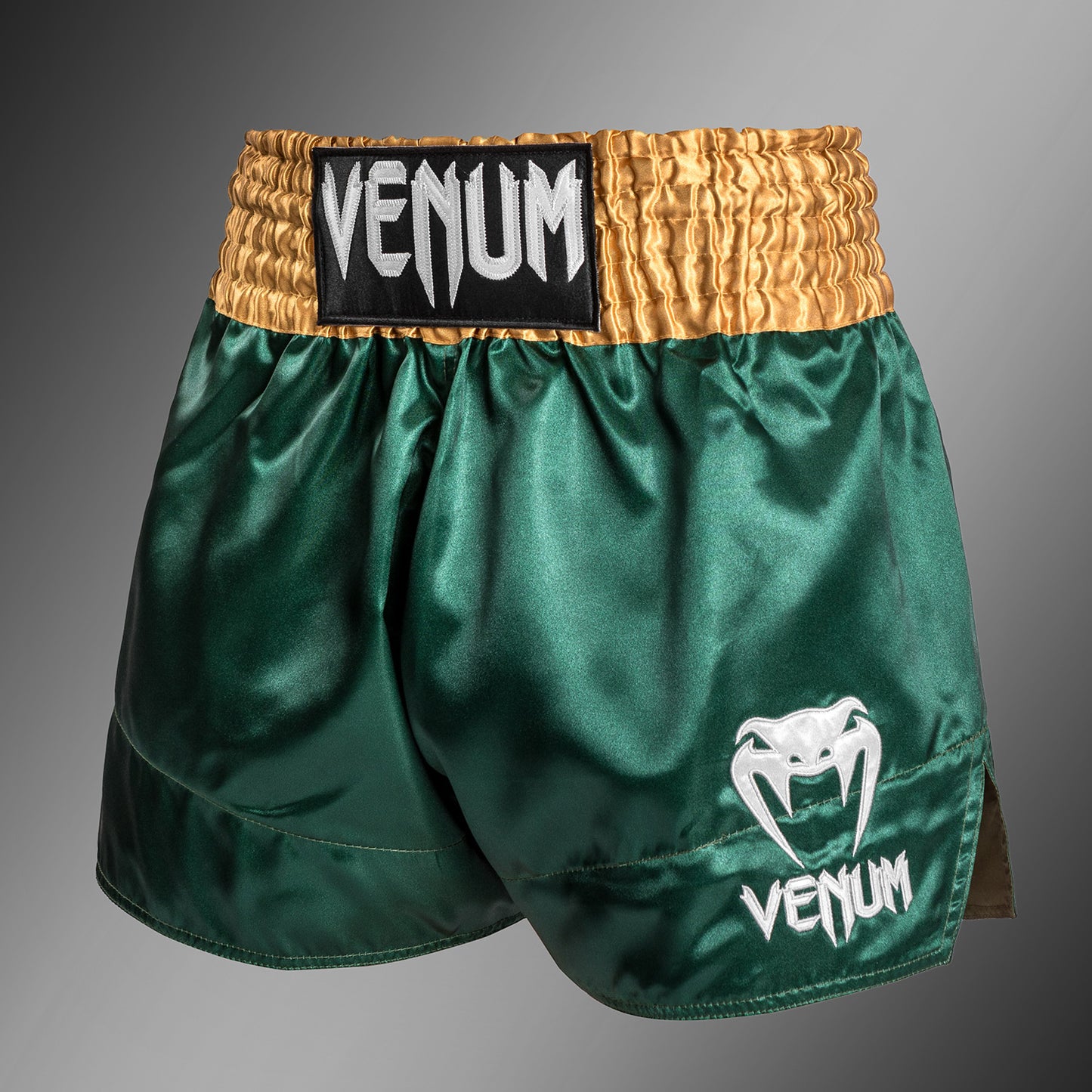 Venum Classic - Pantaloncini da Muay Thaï - Verde/Oro/Bianco