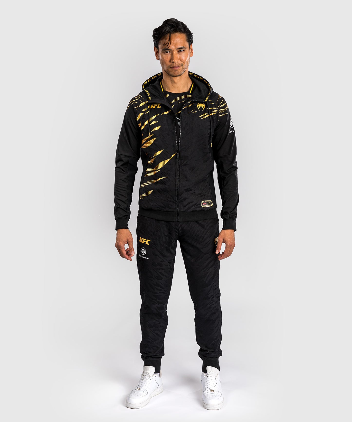UFC Fusion by Venum Authentic Fight Night Felpa con Cappuccio per Uomo - Champion