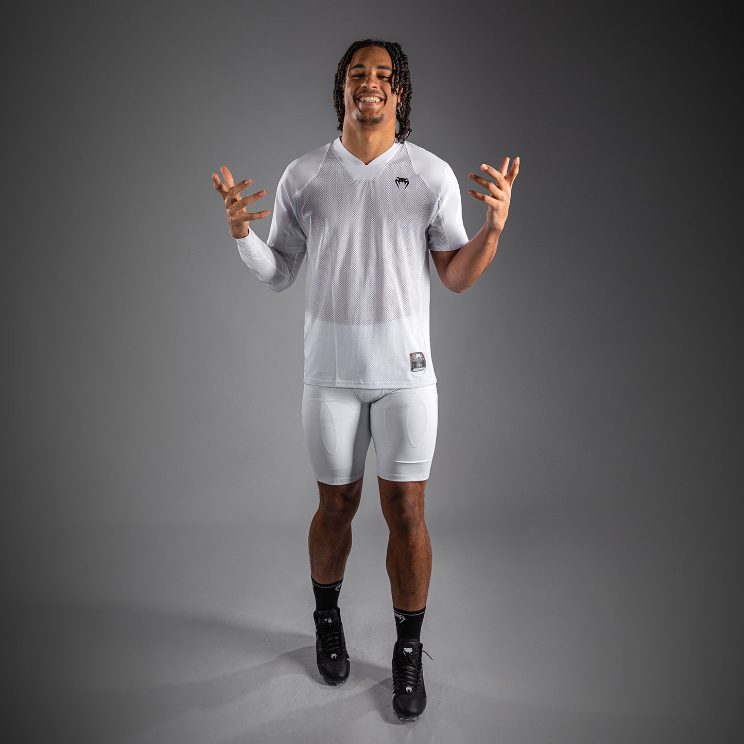 Venum Elite Football Pantaloncini a Compressione - Bianco
