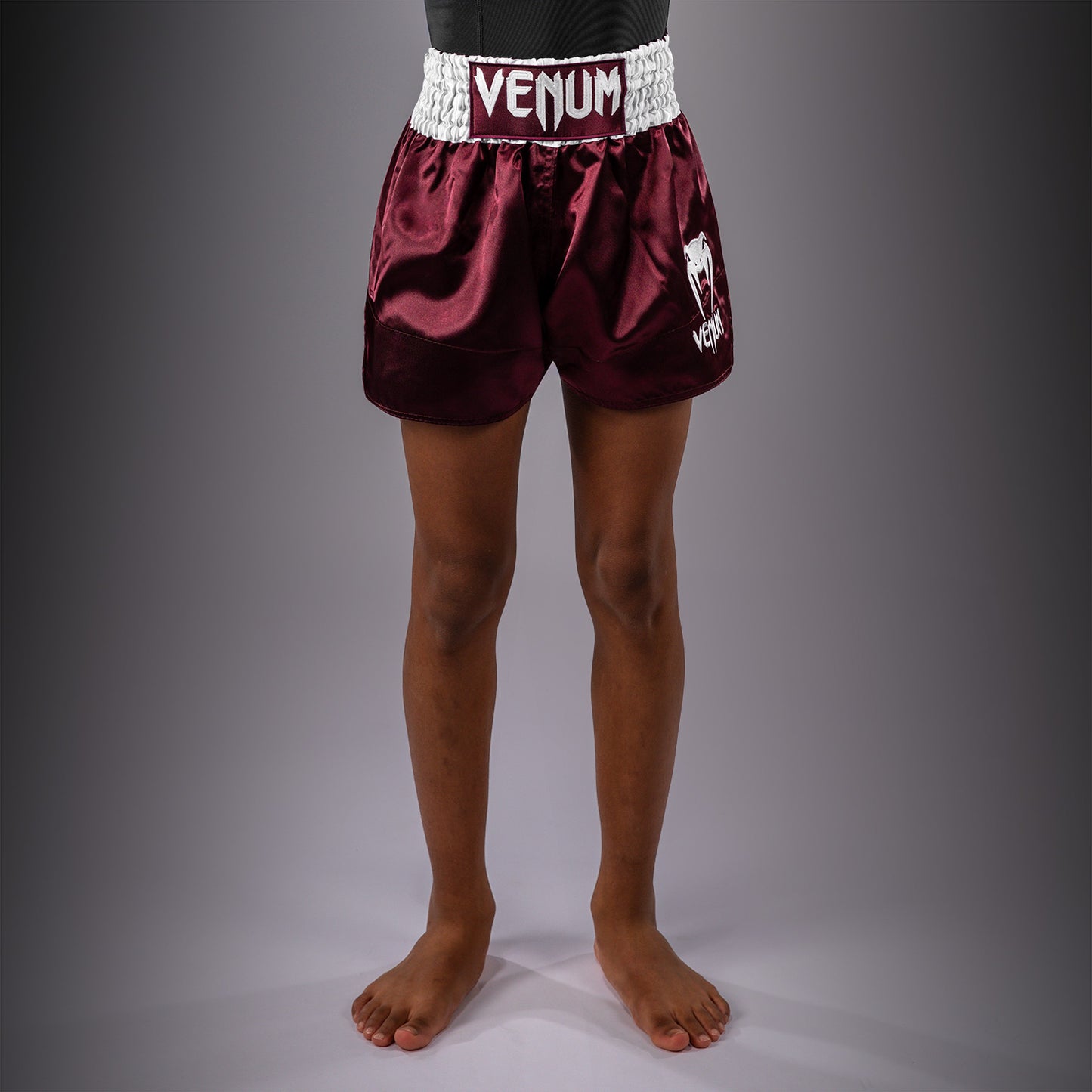 Venum Classic Pantaloncini Muay Thaï per bambini – Borgogna