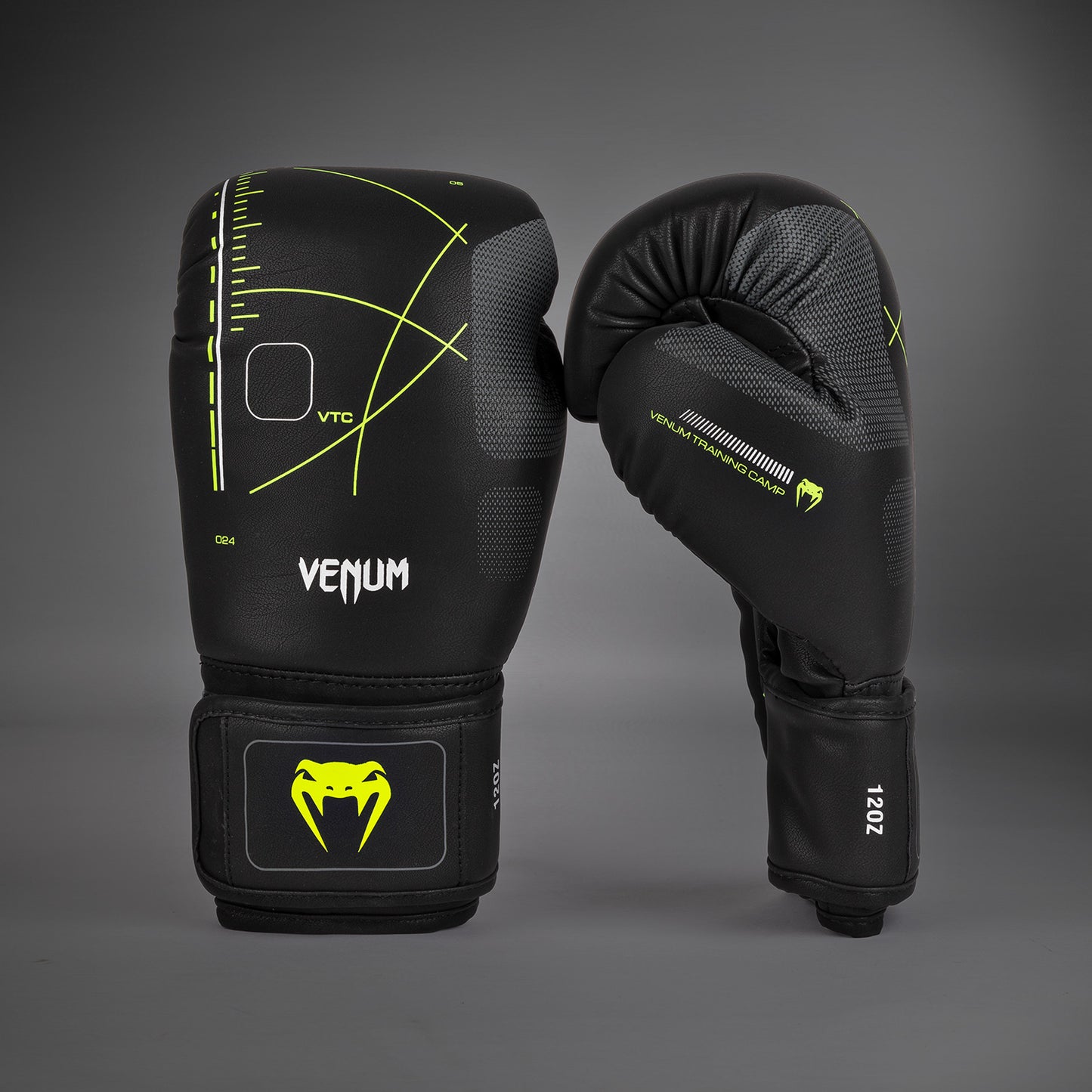 Venum Training Camp 4.0 Guantoni da boxe - Nero/Verde chiaro