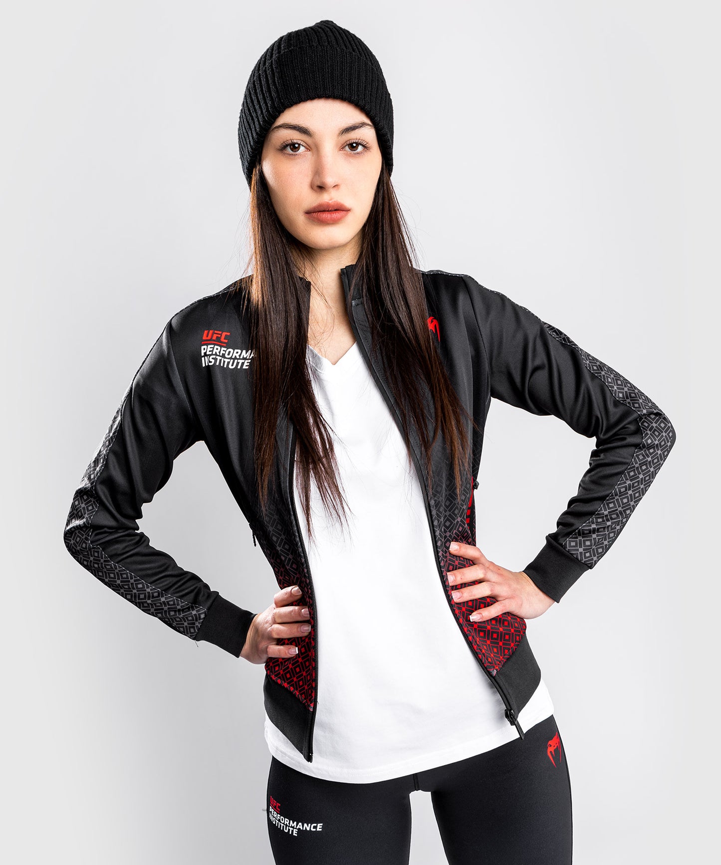 Giacca Venum UFC Performance Institute - Per Donna - Nero/Rosso